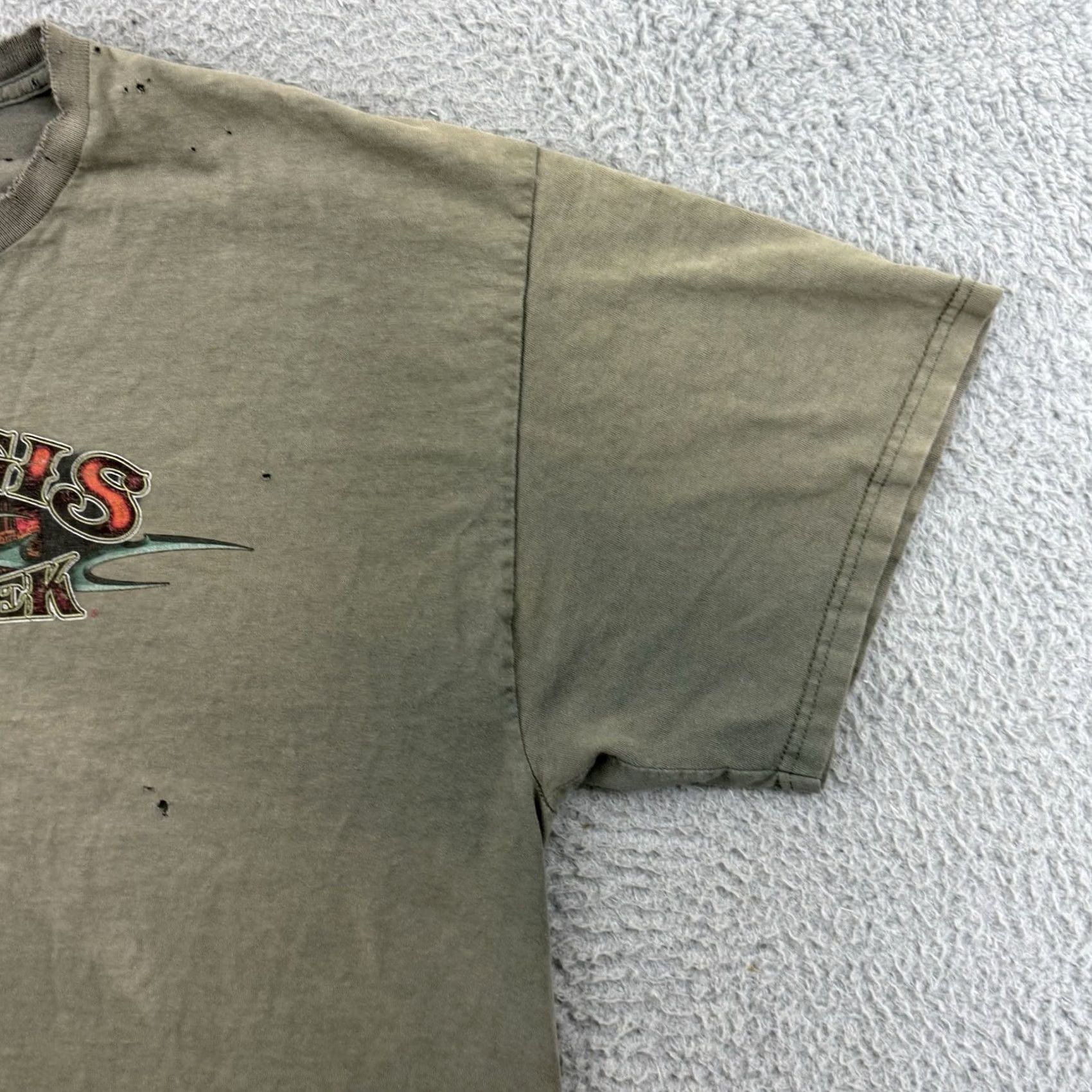 Delta VINTAGE Bike Week Shirt Mens 2XL Faded Motorcycle Biker Short Sleeve Skull USA Shirt Size US XXL / EU 58 / 5 - 6 Thumbnail