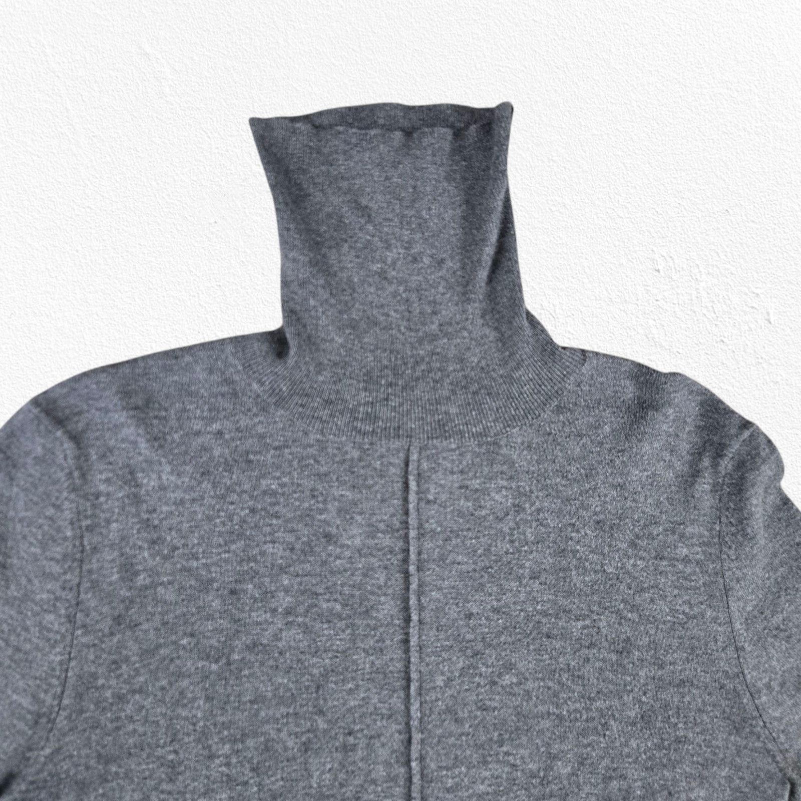Other Grey Turtleneck Pullover Minimal Sweater Size Small Size S / US 4 / IT 40 - 3 Thumbnail