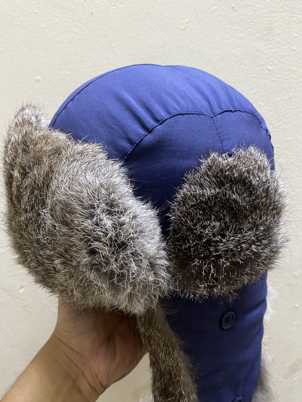 Stussy Vintage Y2K Stussy Fleece Trapper Rabbit Fur Ushanka Hat Size ONE SIZE - 2 Thumbnail