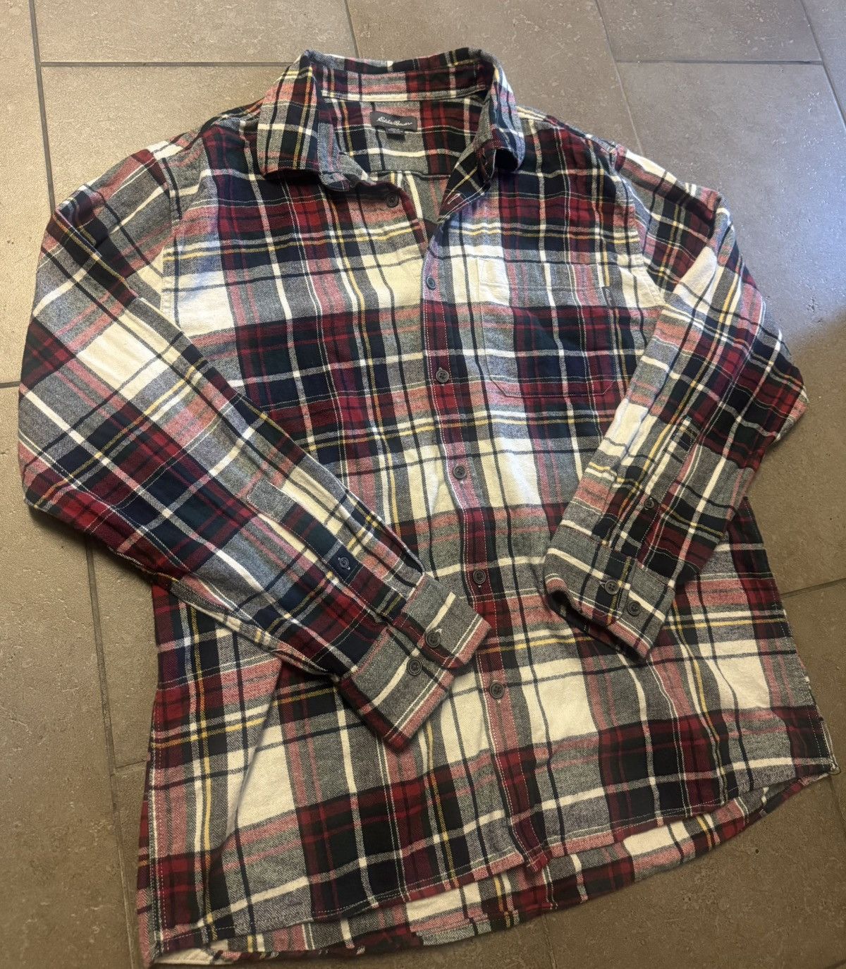 Eddie Bauer Vintage Eddie Bauer Red Plaid Flannel Size US XL / EU 56 / 4 - 4 Thumbnail