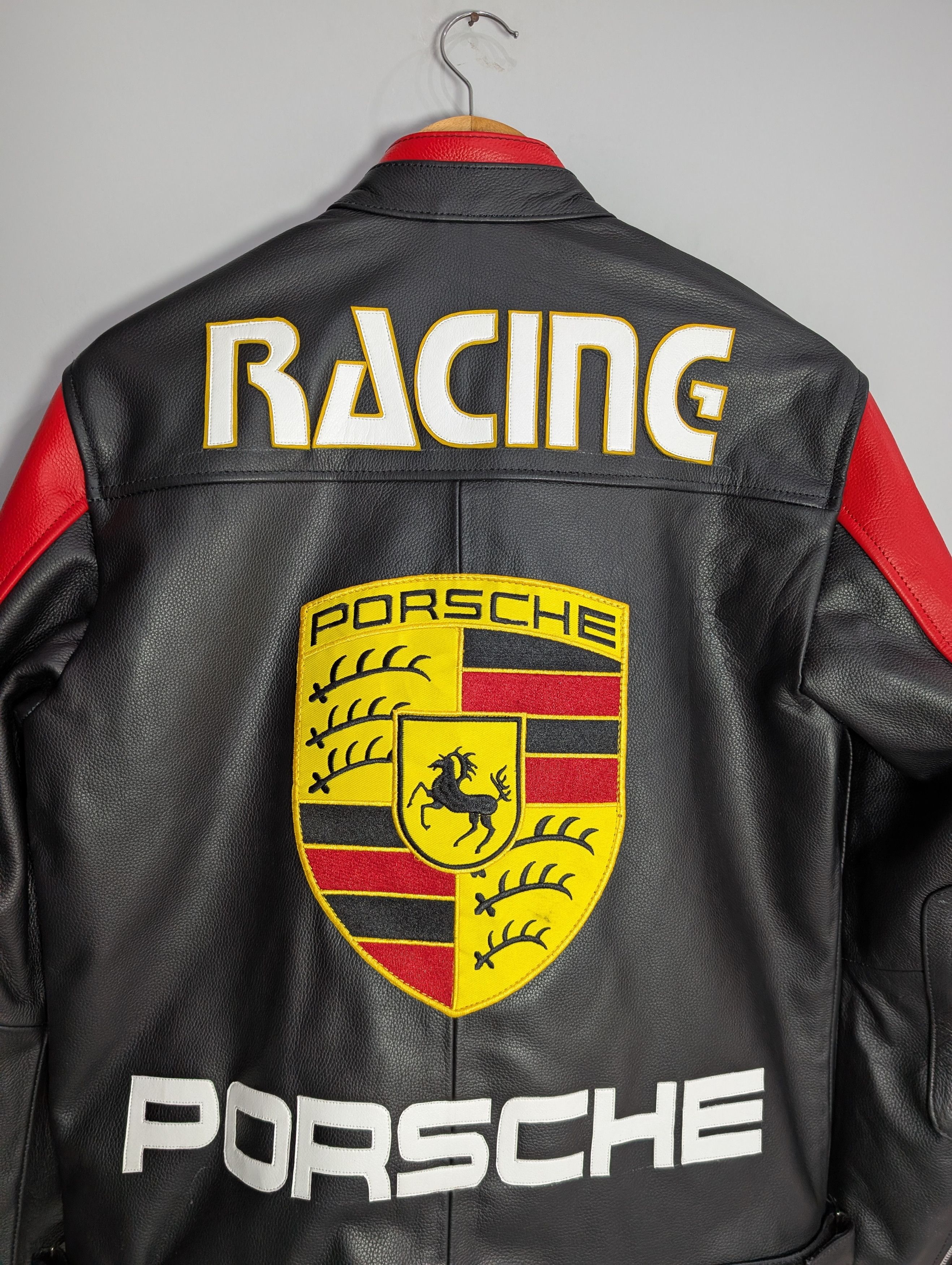 Formula 1 🔥PORSCHE 911 TURBO🔥 RACING LEATHER JACKET 90s RETRO Size XS / US 0-2 / IT 36-38 - 7 Thumbnail