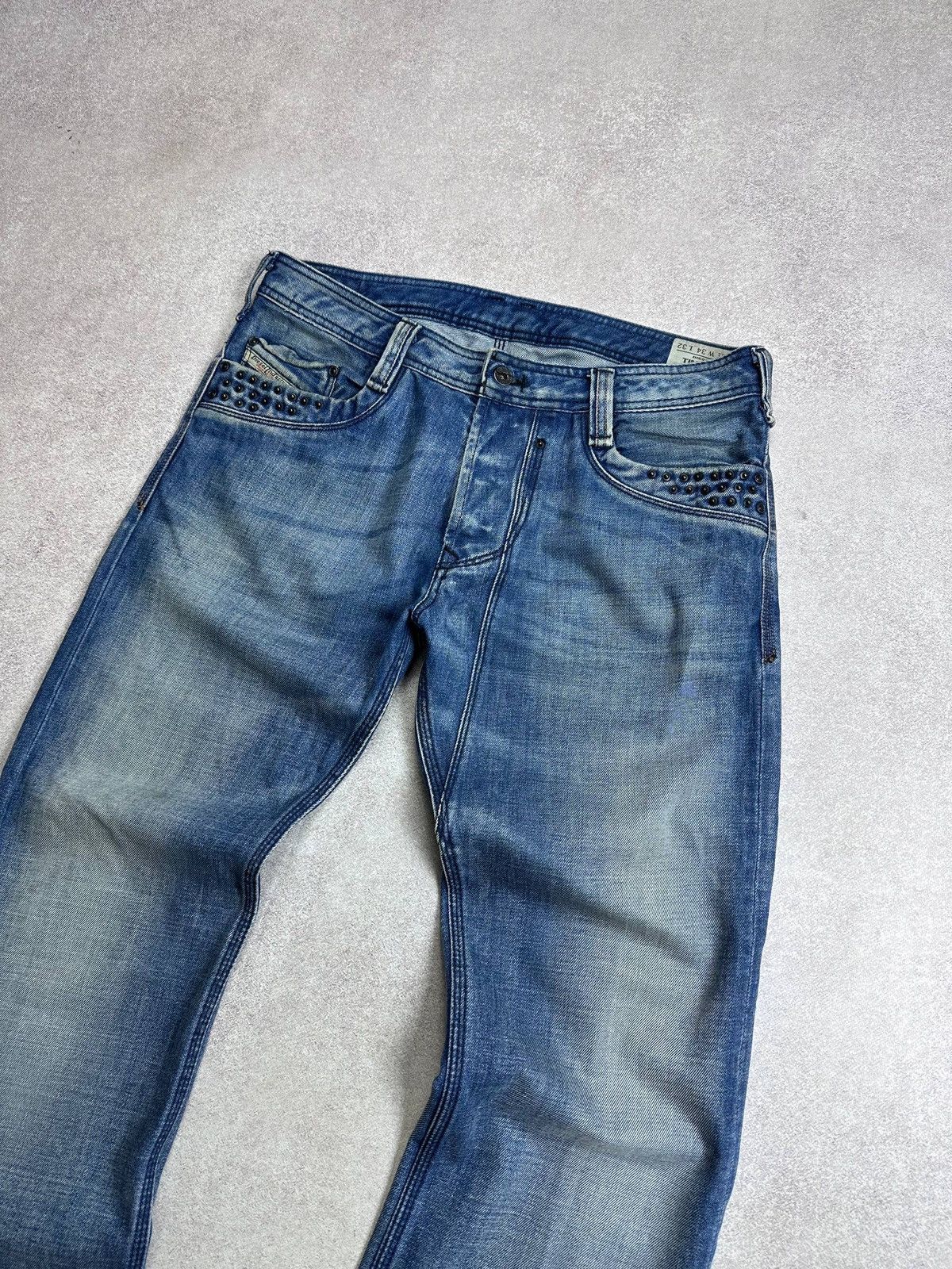 Diesel Vintage 90s Diesel Avantgarde Grunge Y2K Jeans 34 Size US 34 / EU 50 - 5 Thumbnail