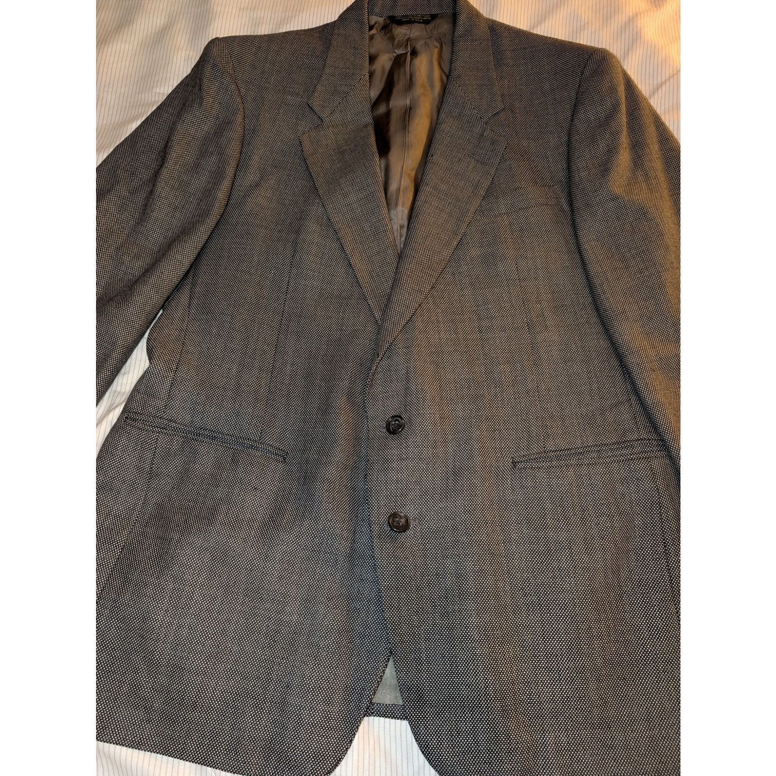 Other Vintage C&R Clothiers Bespoke Suit Wool USA 44R 39-28 pants Size 48R - 3 Thumbnail