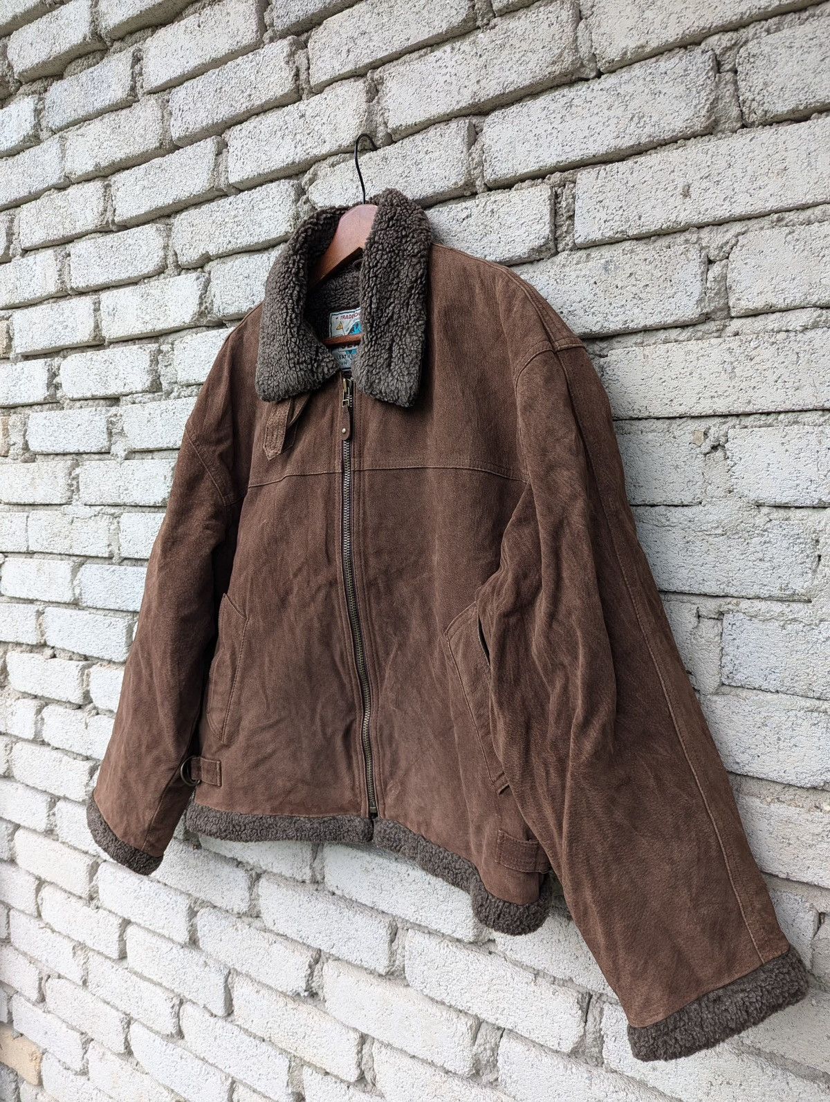 Vintage Sea Hop Leather Garment Sherpa Jacket Size US M / EU 48-50 / 2 - 2 Thumbnail