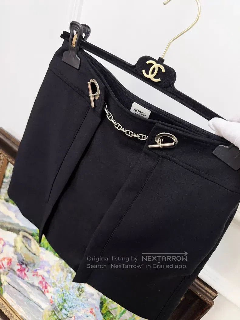 Hermes Hermes Black Chain Short Skirt Size 25" / US 0 / IT 36 - 3 Thumbnail