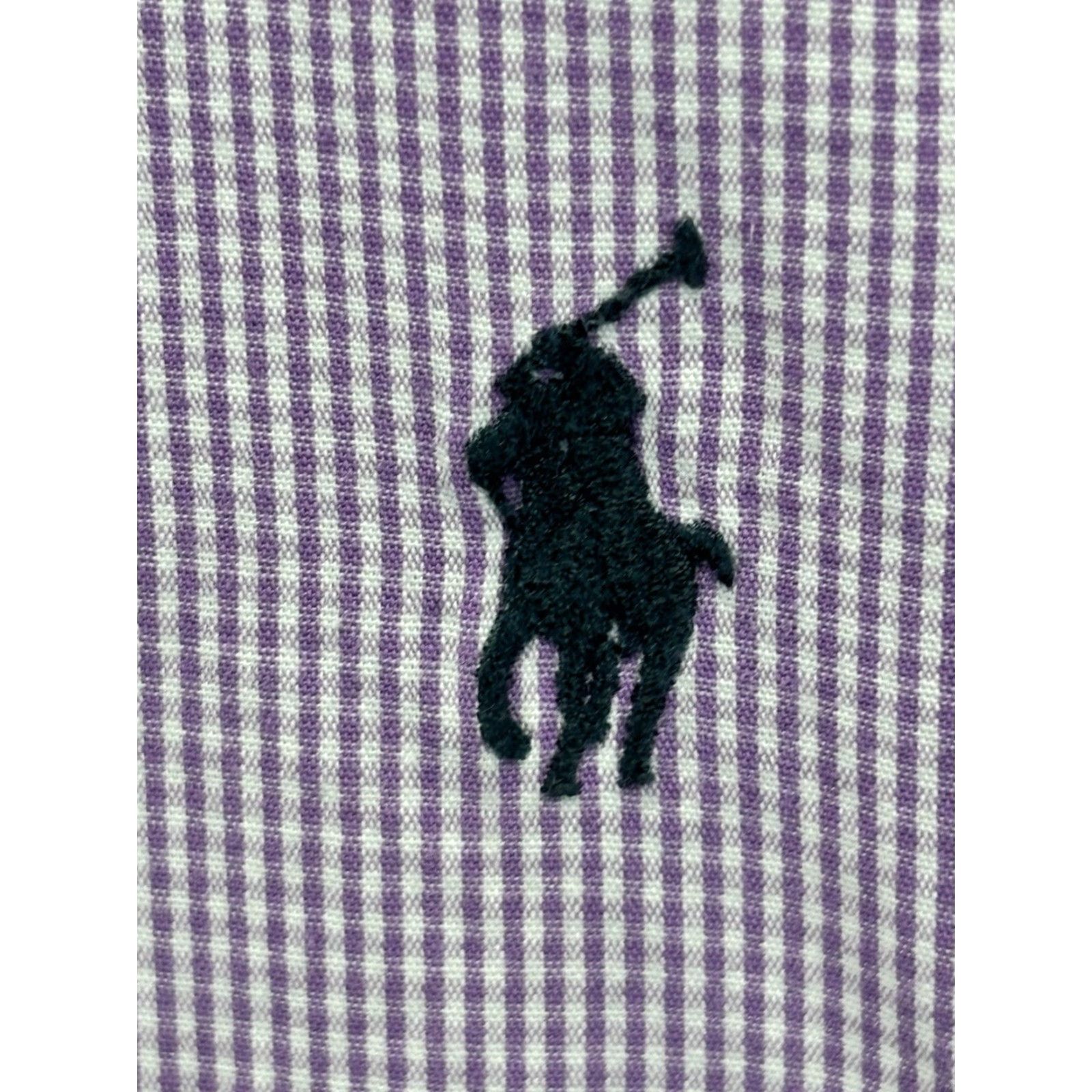 Ralph Lauren Ralph Lauren Button-Down Shirt Sz 17 34/35 Men’s Purple White Check Yarmouth Size US XL / EU 56 / 4 - 3 Thumbnail