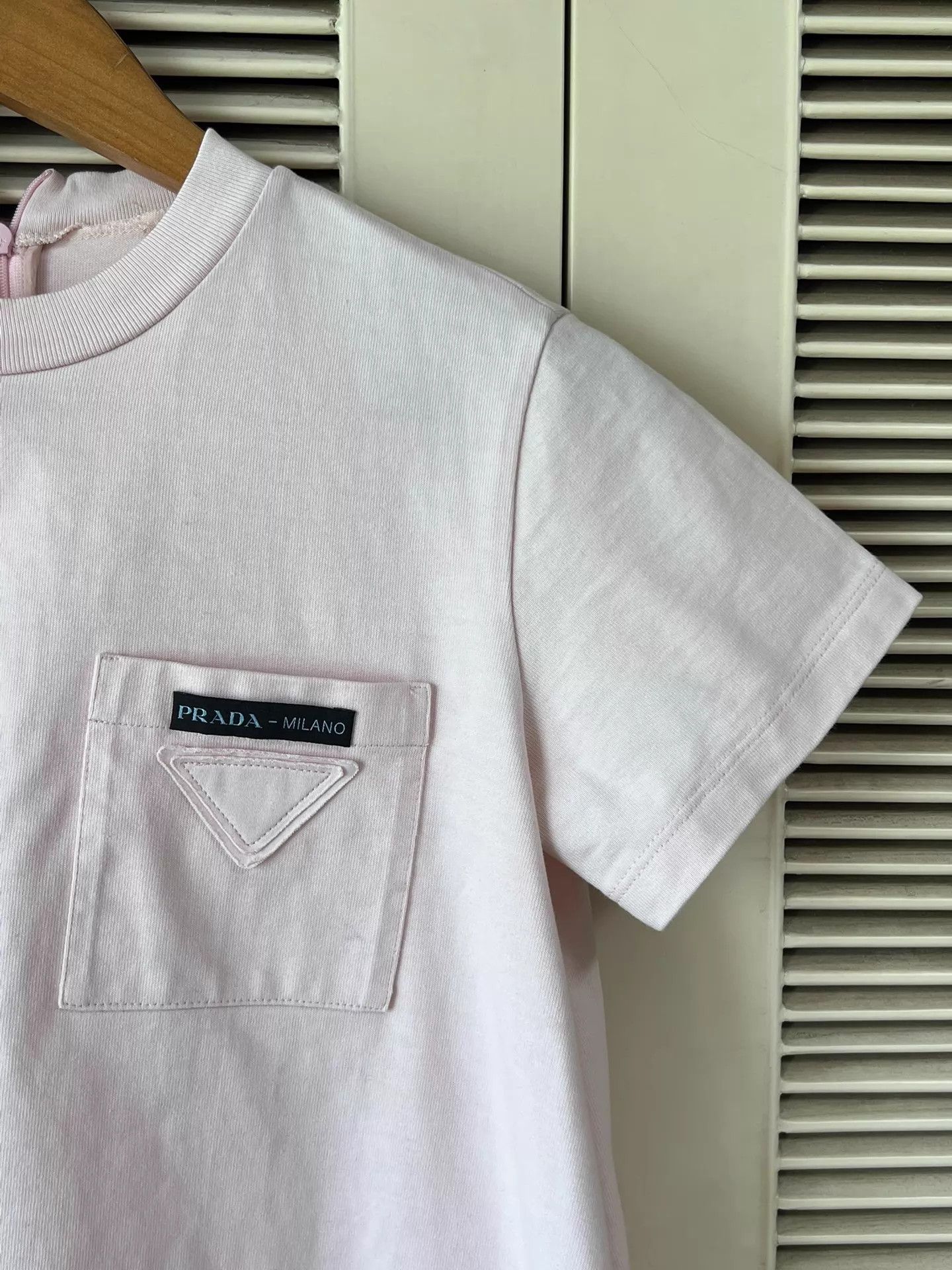Prada Prada Nude Pink Dress 38 Bow & Triangular Logo Pocket Size XS / US 0-2 / IT 36-38 - 5 Thumbnail