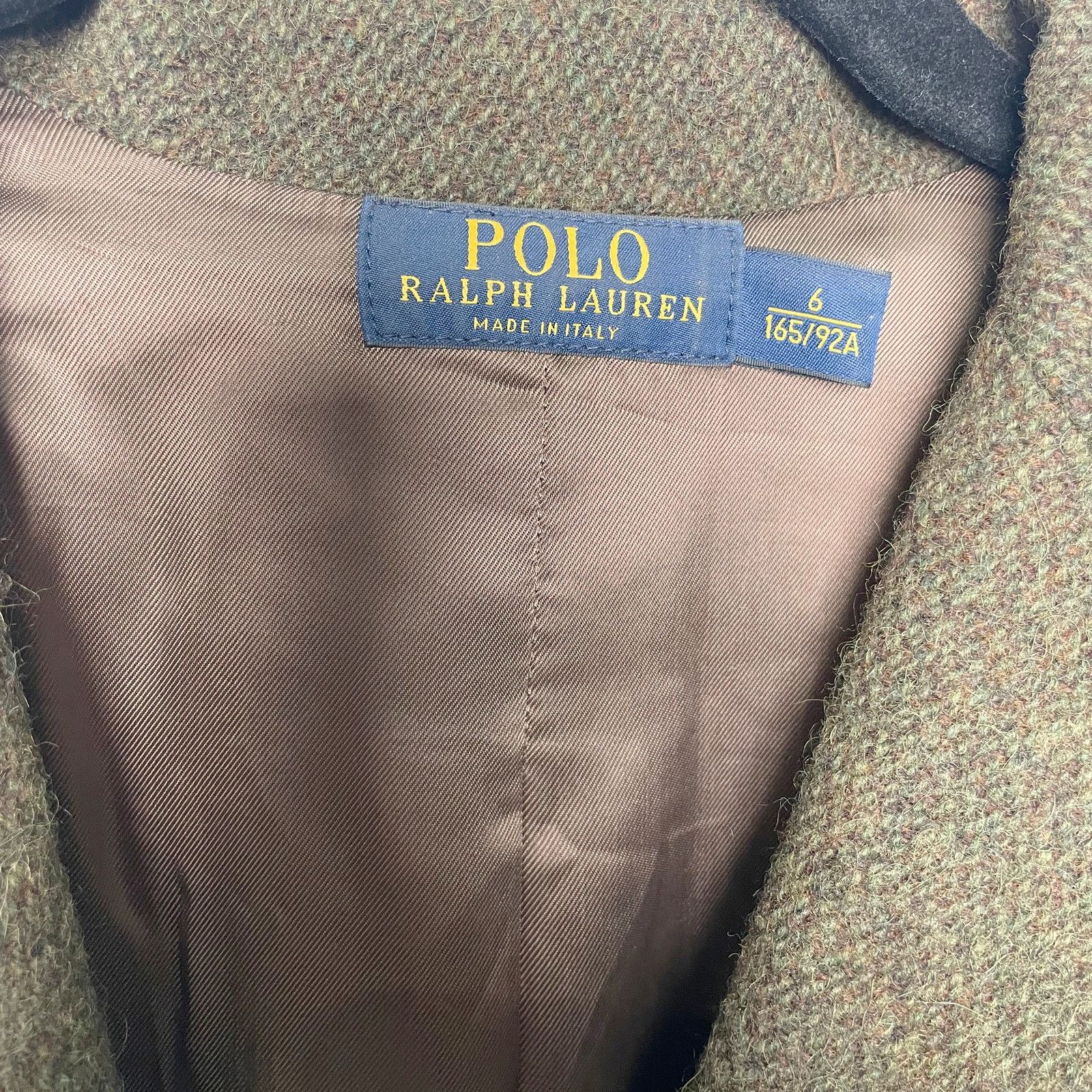 Ralph Lauren Brown/Green Wool Blazer Size XS / US 0-2 / IT 36-38 - 4 Thumbnail