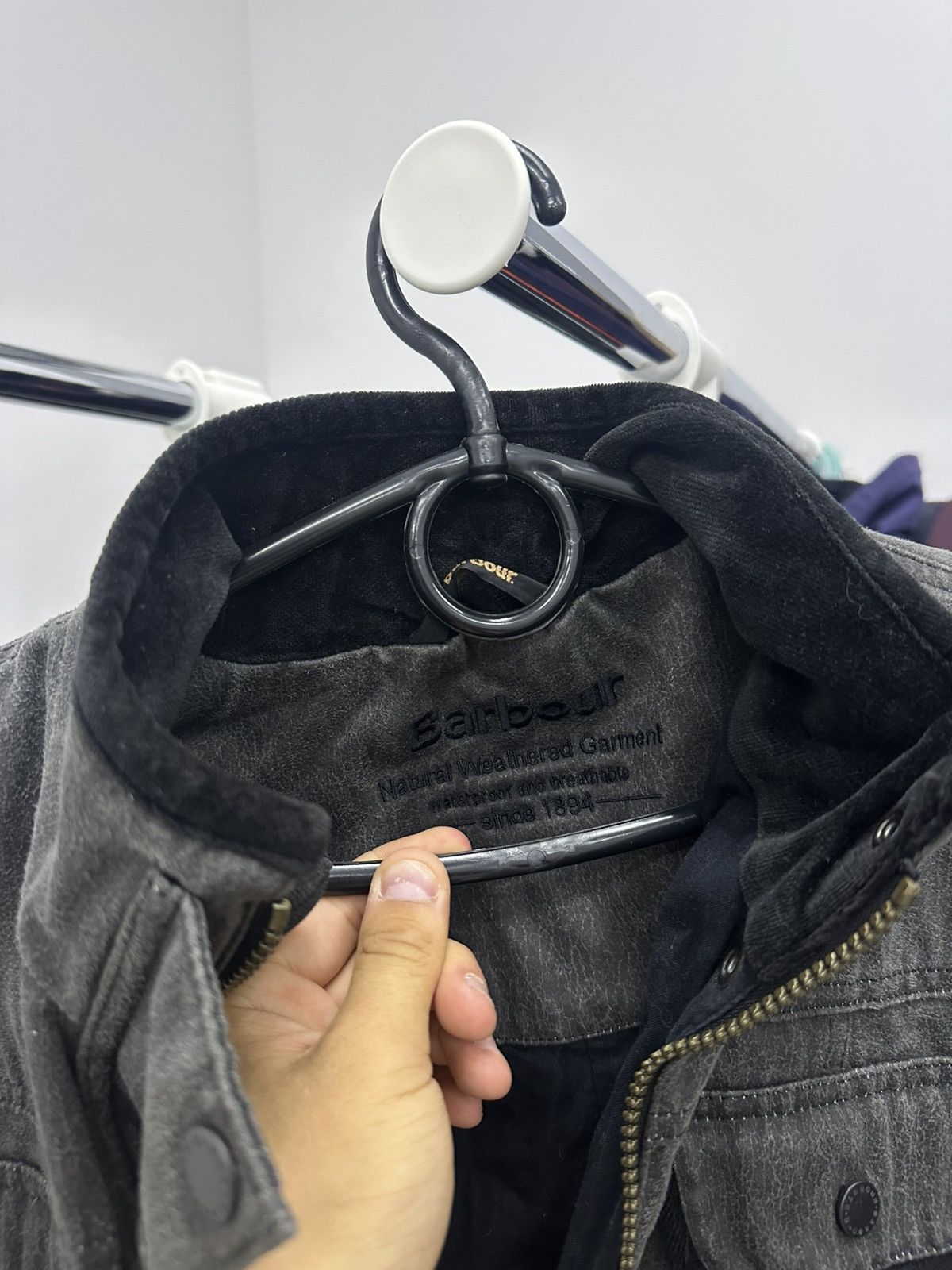 Barbour Barbour Gray Garment Dyed Jacket Size US S / EU 44-46 / 1 - 6 Thumbnail
