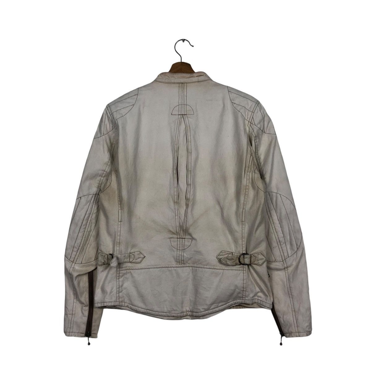 Japanese Brand 🔥CROPPED BIKER LEATHER JACKET COWHIDE GE/NOIL GENUINE WEAR Size US L / EU 52-54 / 3 - 10 Thumbnail