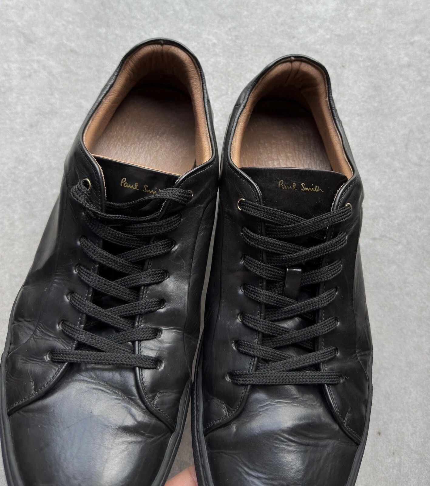 Paul Smith Paul Smith Mens Leather Sneakers Shoes Black Size US 10 / EU 43 - 3 Thumbnail