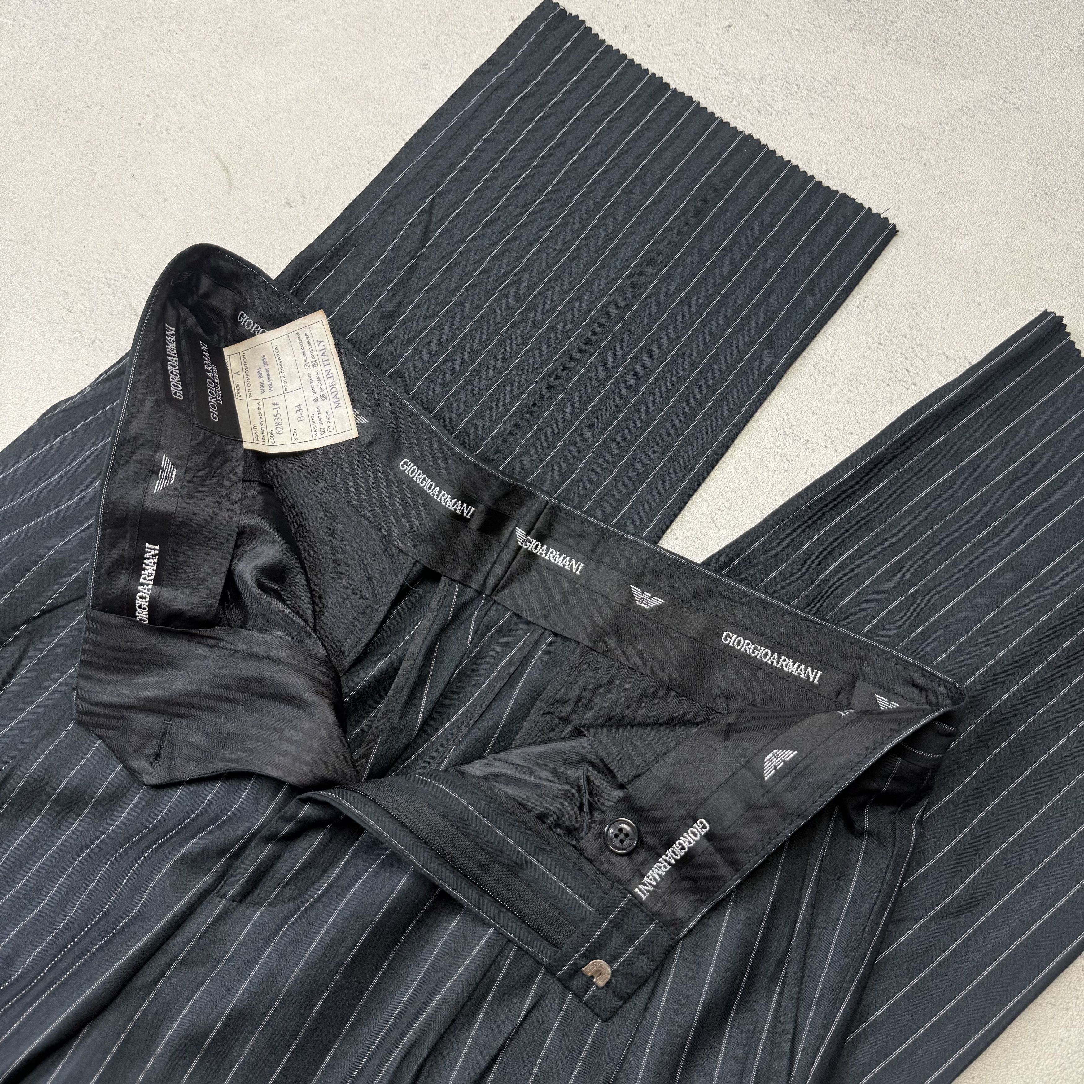 Giorgio Armani Vintage Giorgio Armani Western Style Tailored Pants Size US 34 / EU 50 - 1 Thumbnail