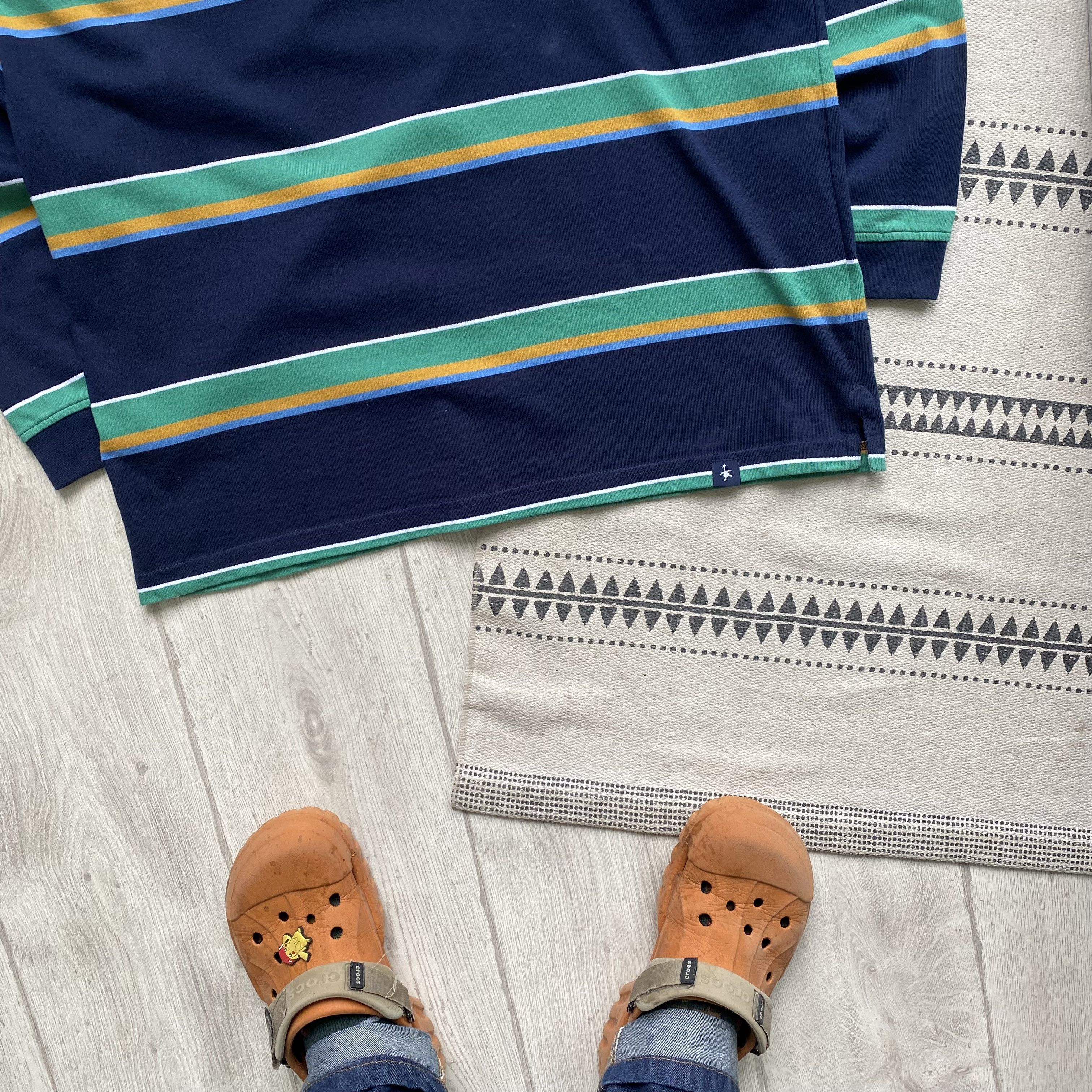 Cotton Traders Vintage Ralph Lauren striped rugby shirt long Cotton Traders Size US L / EU 52-54 / 3 - 3 Thumbnail