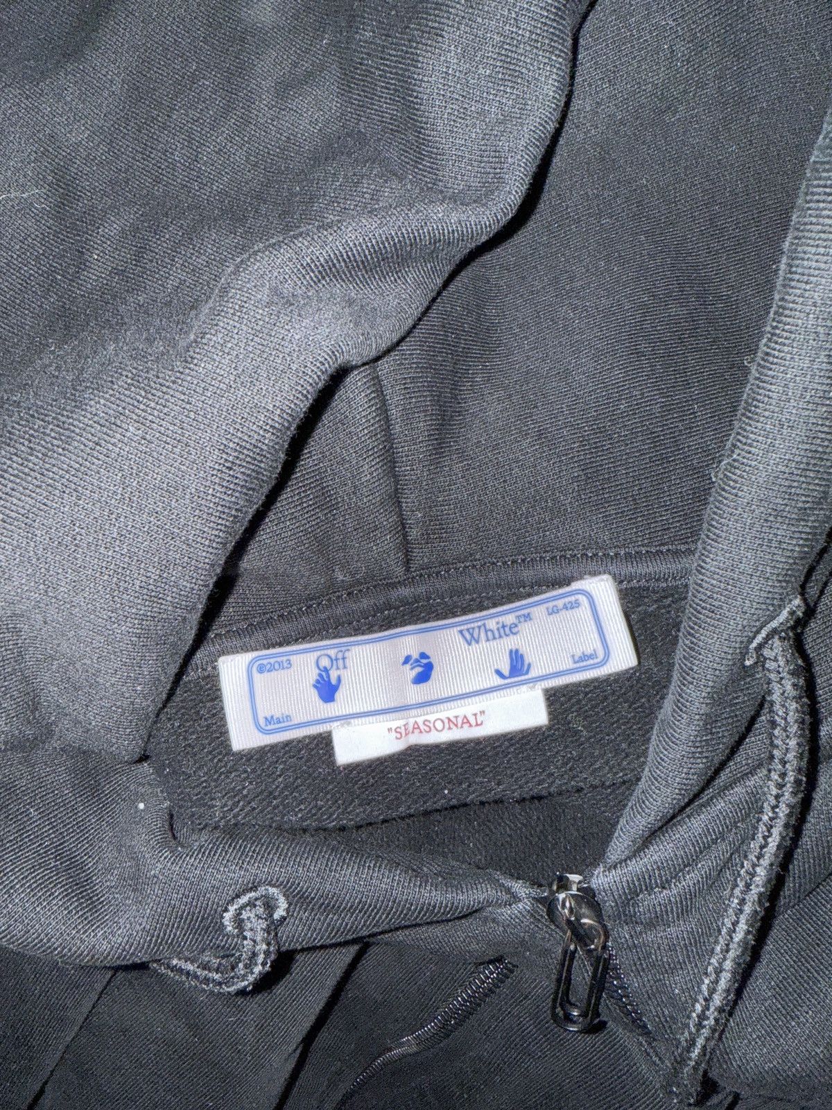 Off-White Off-White Black and White zip up hoodie Size US S / EU 44-46 / 1 - 7 Thumbnail