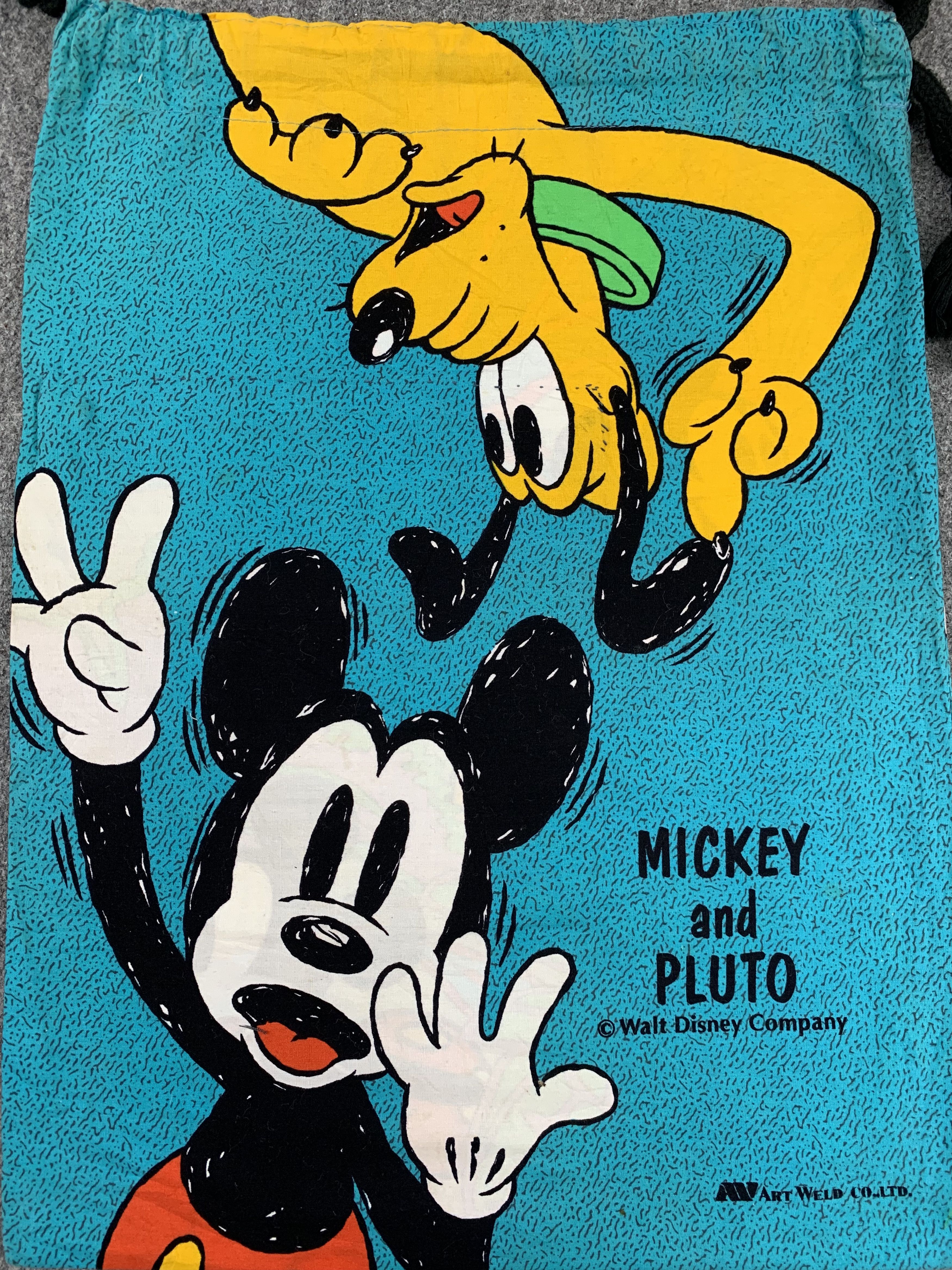 Disney Vintage Mickey Mouse And Pluto Full Print Bag BG0061 Size ONE SIZE - 3 Thumbnail