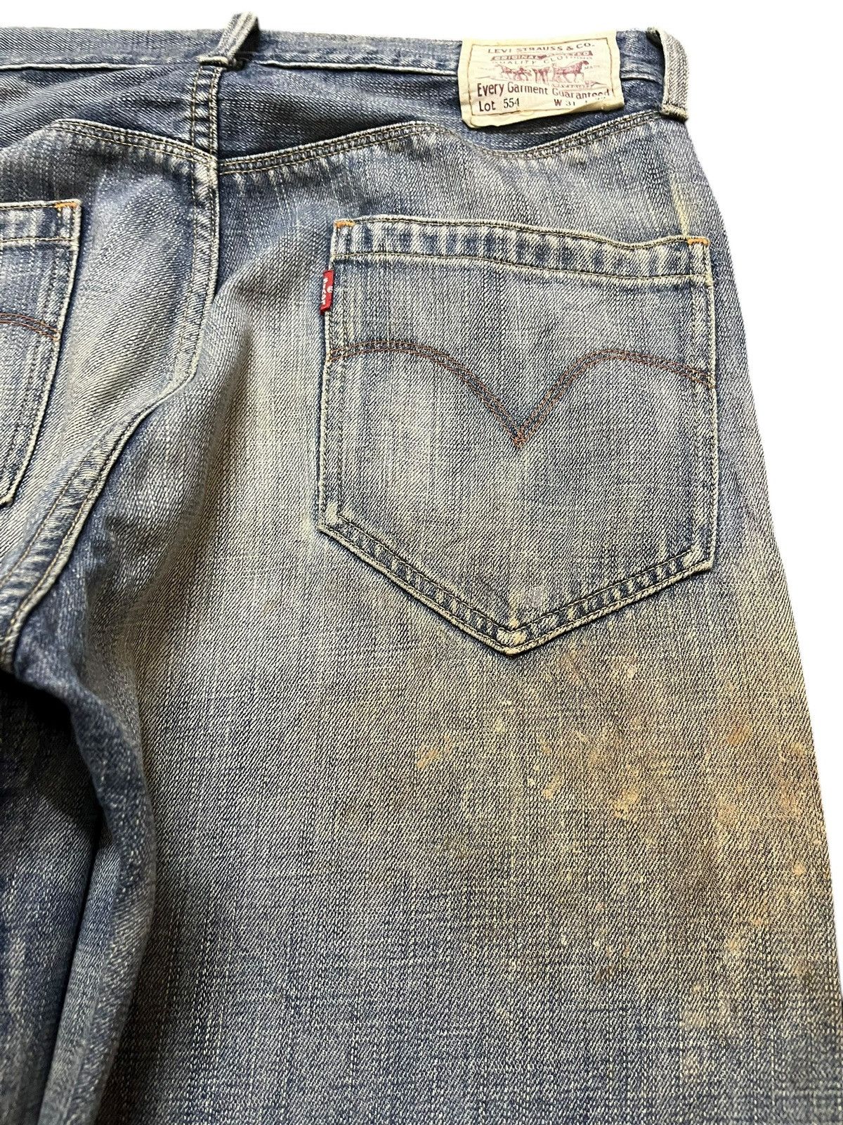 Levi's Vintage Clothing Vintage Levi’s 554 Baggy Mudwash Denim Size US 31 - 7 Thumbnail