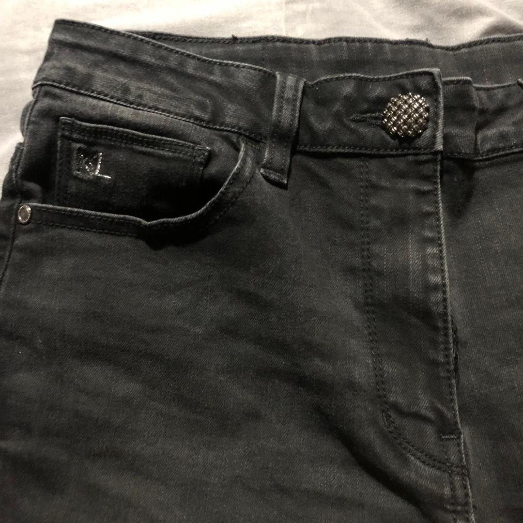Karl Lagerfeld Karl Lagerfeld Paris Black Bootcut Denim Jeans W30 Size US 30 / EU 46 - 5 Thumbnail