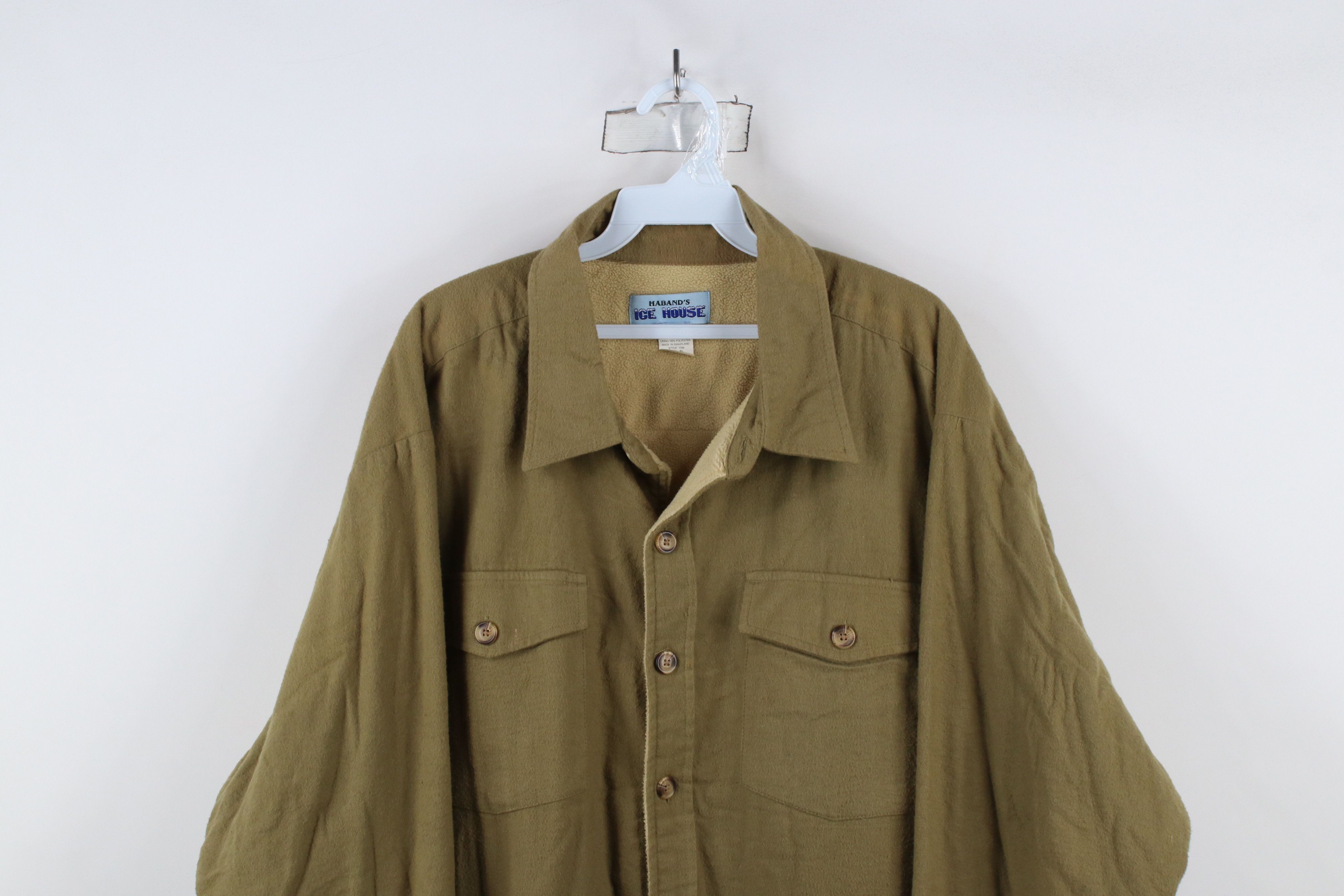 Vintage Vintage 90s Streetwear Chamois Cloth Button Shirt Jacket Size US XL / EU 56 / 4 - 2 Thumbnail