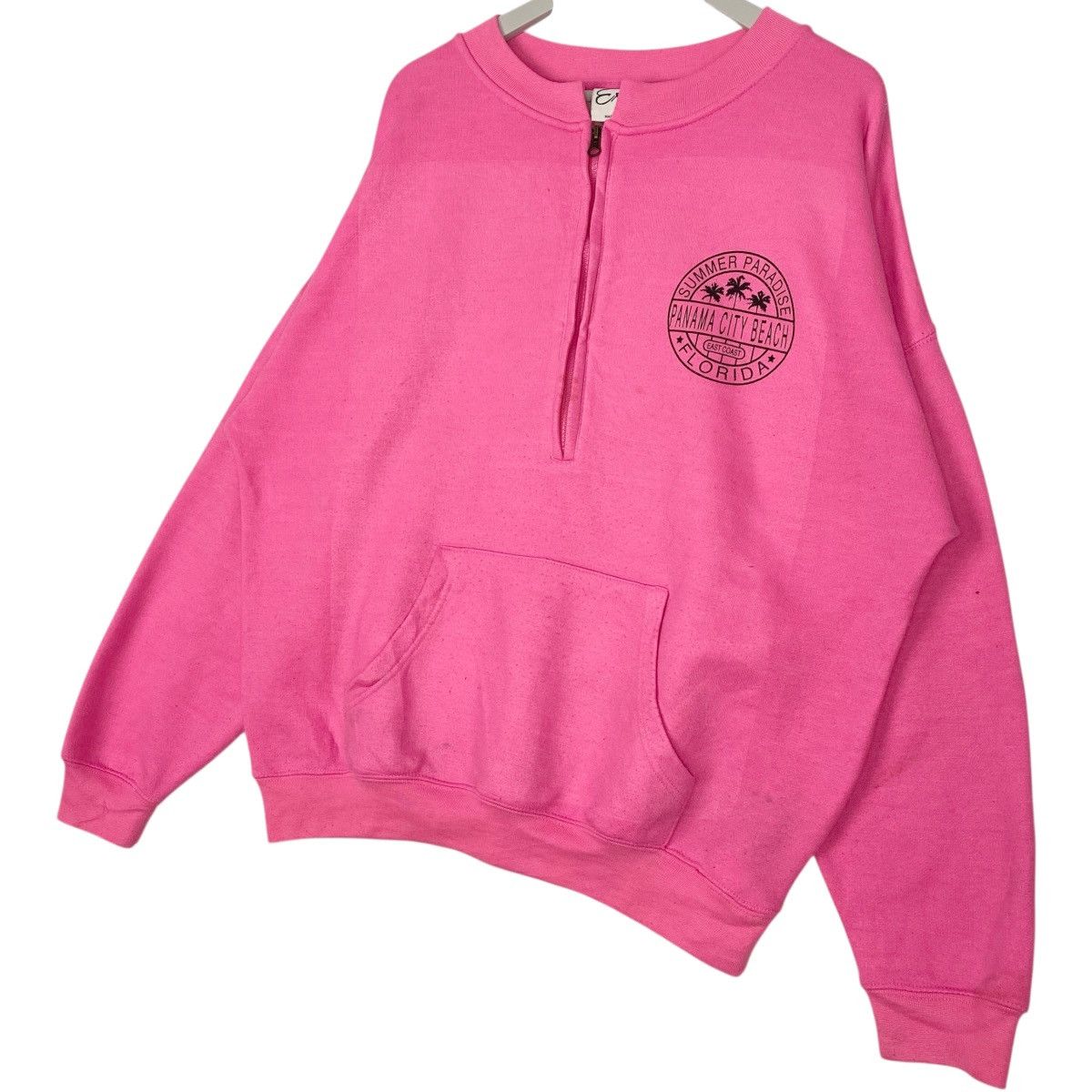 Other Vintage Exist Printed Lange Cup Quater Zip Sweatshirt Size US L / EU 52-54 / 3 - 2 Thumbnail