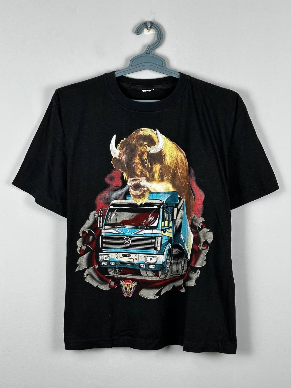 Harley Davidson Vintage 80's GHW Motiv Collectiv Trucker T-shirt Size US M / EU 48-50 / 2 - 1 Thumbnail