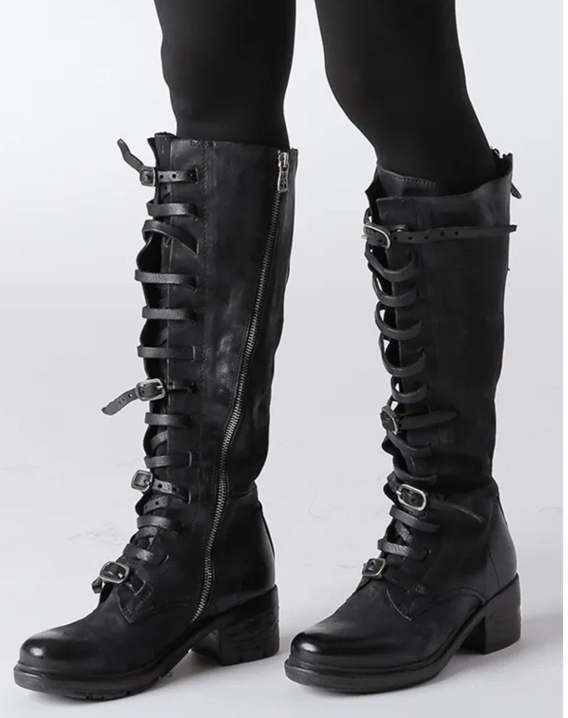 Other RARE MULTI BUCKLE KNEE _HIGH BOOTS Size US 8 / IT 38 - 2 Thumbnail