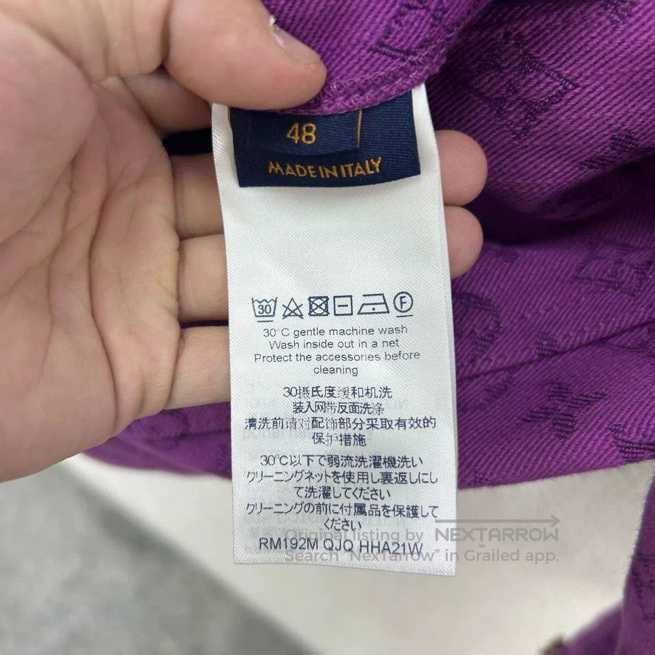 Louis Vuitton Louis Vuitton Purple Monogram Denim Jacket. Size US L / EU 52-54 / 3 - 4 Thumbnail