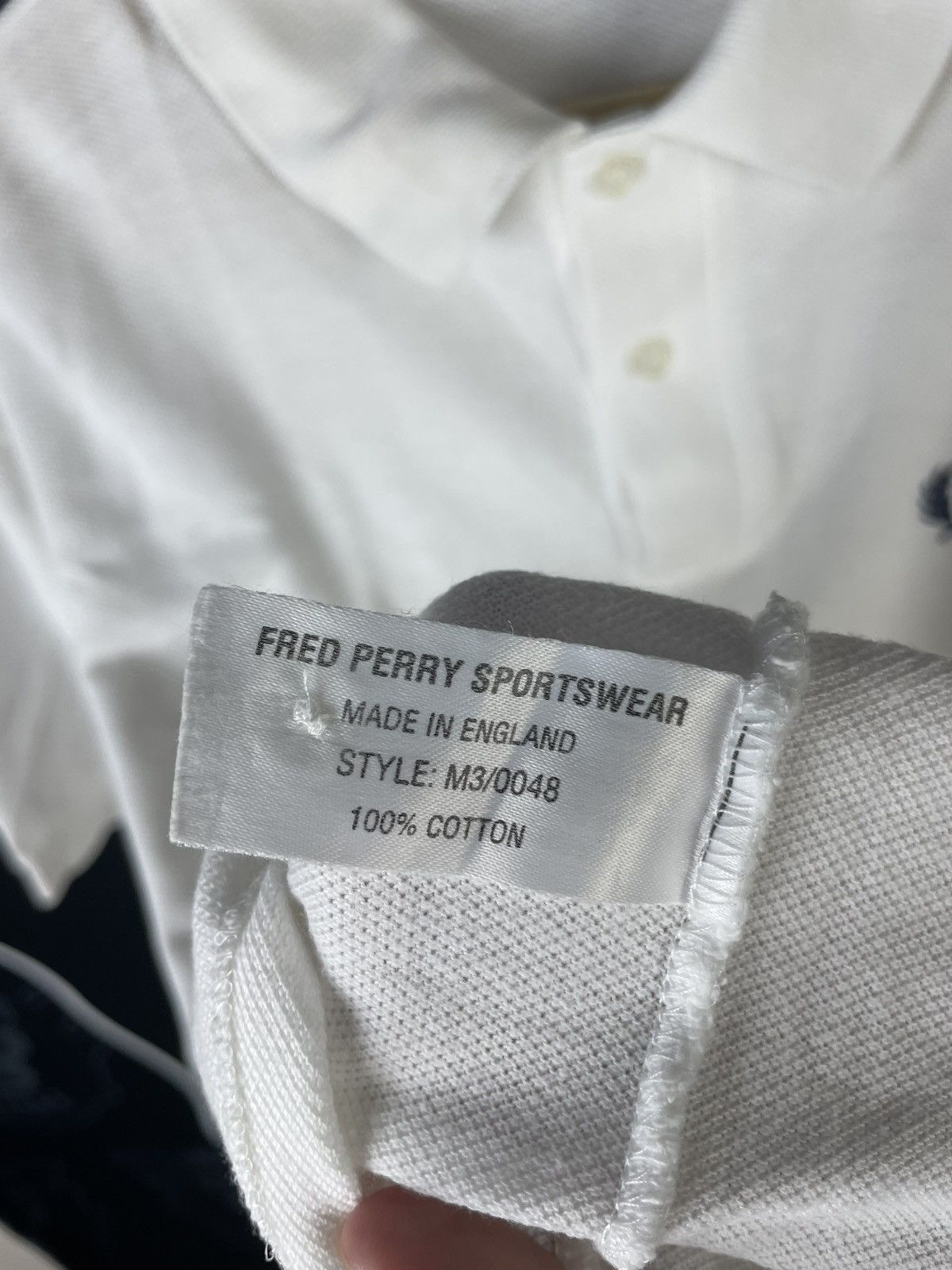 Fred Perry × Gear for Sports Vtg Fred Perry White Polo Tee Size US M / EU 48-50 / 2 - 8 Thumbnail