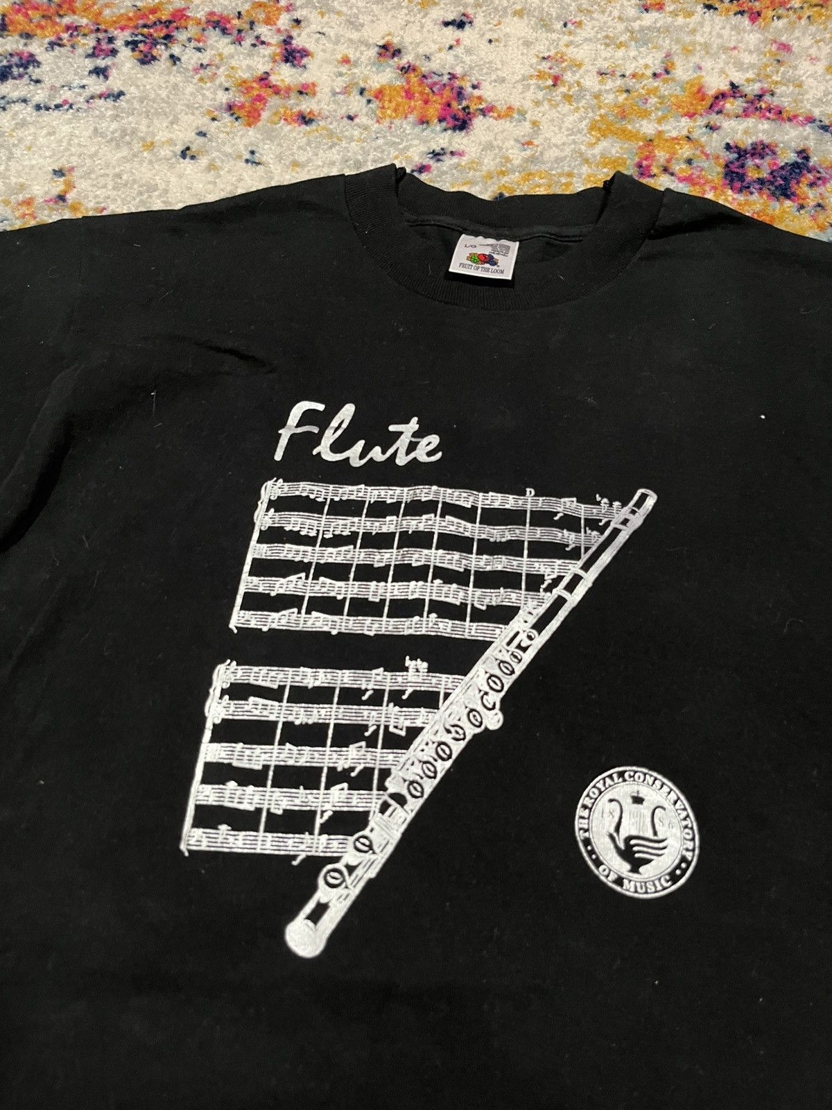 Vintage Vintage Flute Shirt Large Size US L / EU 52-54 / 3 - 1 Thumbnail