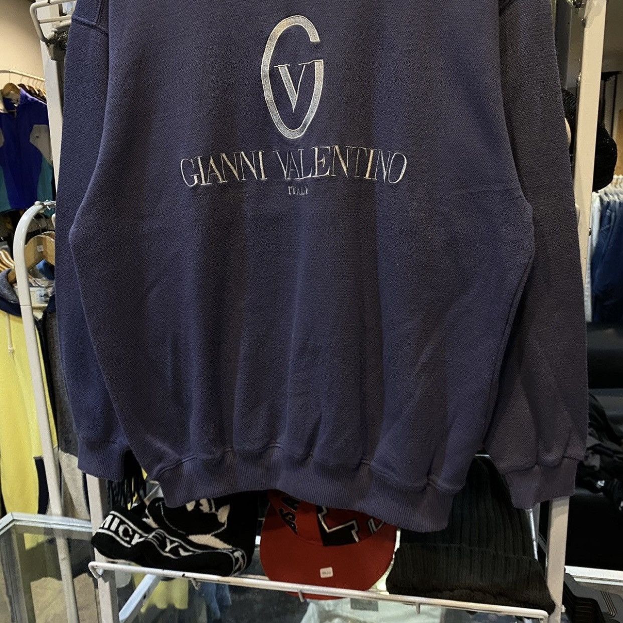 Gianni Valentino Vintage 90s GIANNI VELENTINO Big Logo Sweatshirt Size M Size US M / EU 48-50 / 2 - 4 Thumbnail
