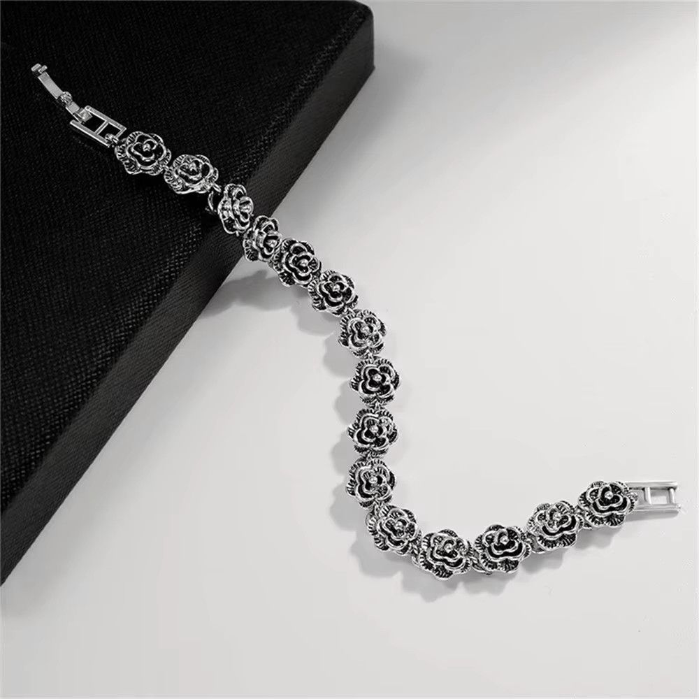 Jewelry Versatile Luxury Rose Flower Bracelet Size ONE SIZE - 6 Thumbnail