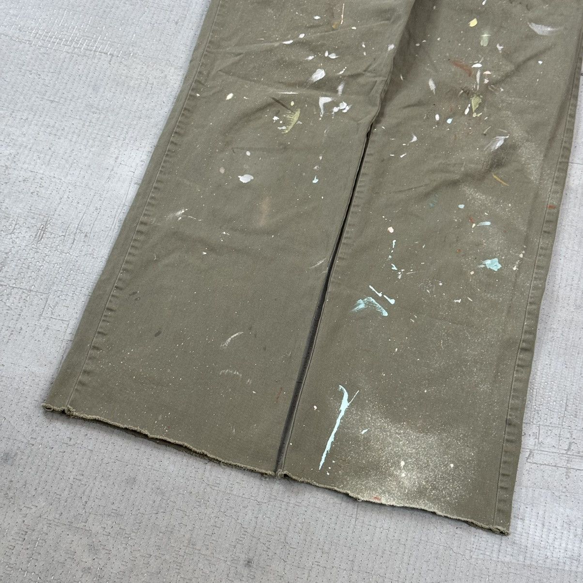 Japanese Brand VTG Y2K Liz Claiborne Paint Splatter Wide Leg Flared Pants Size US 28 / EU 44 - 3 Thumbnail
