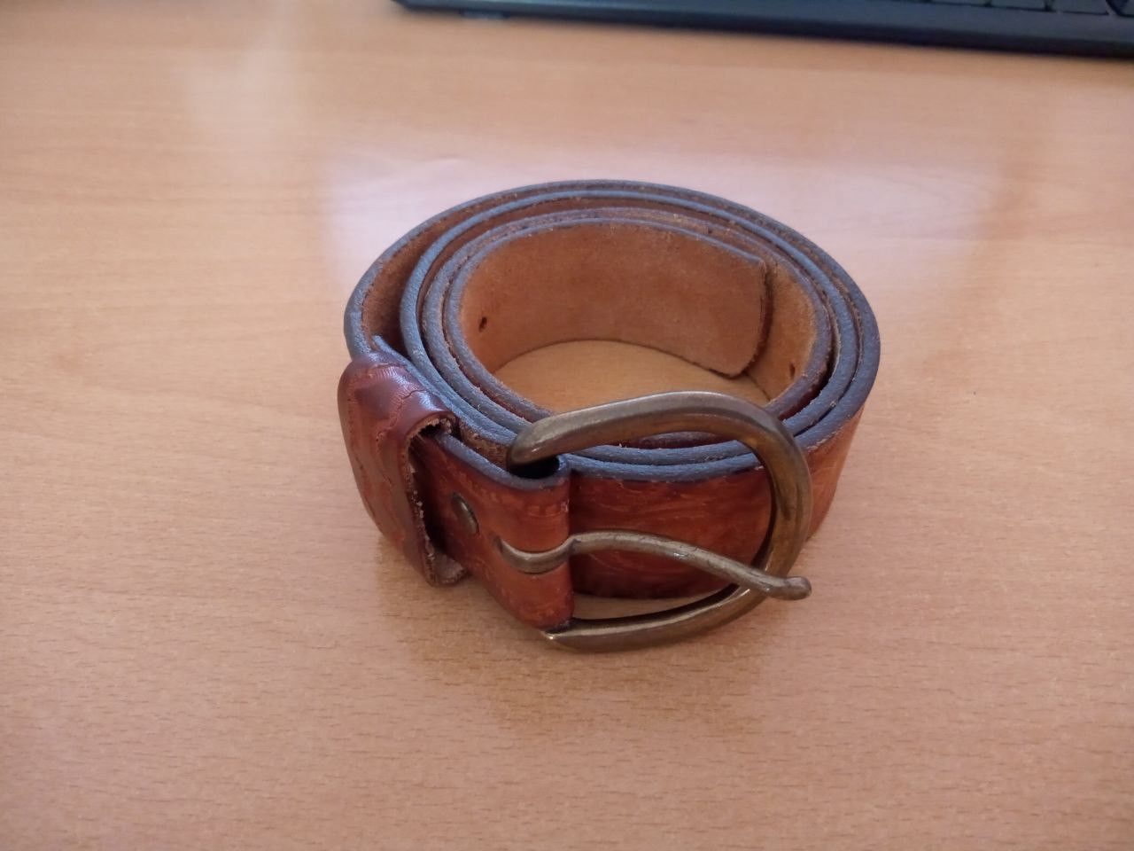 Other Chaucer harness leather belt. Made in USA. Size ONE SIZE - 1 Thumbnail
