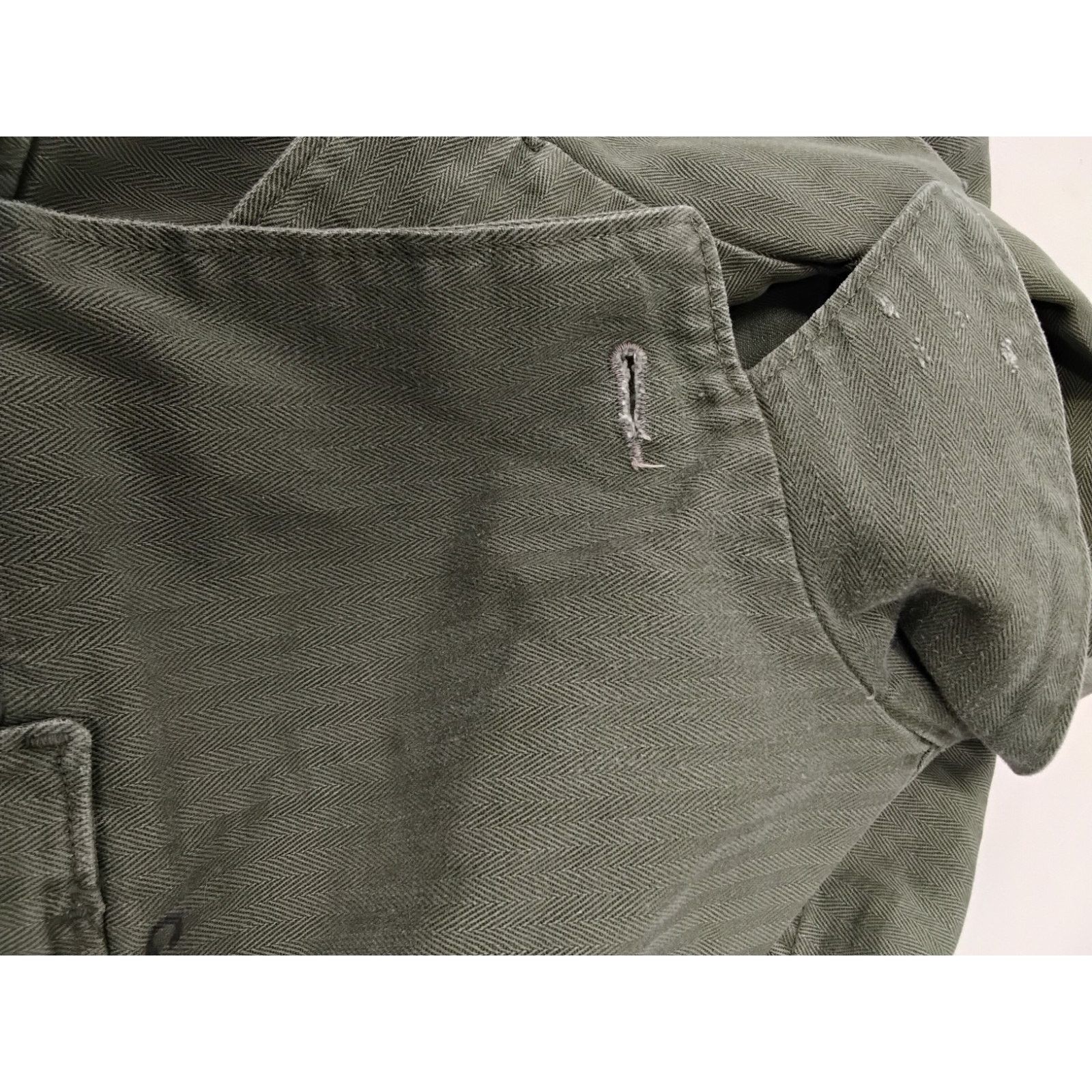 Other USMC Uniform Shirt Men's S Green Herringbone Twill VTG 40s Size US S / EU 44-46 / 1 - 13 Thumbnail