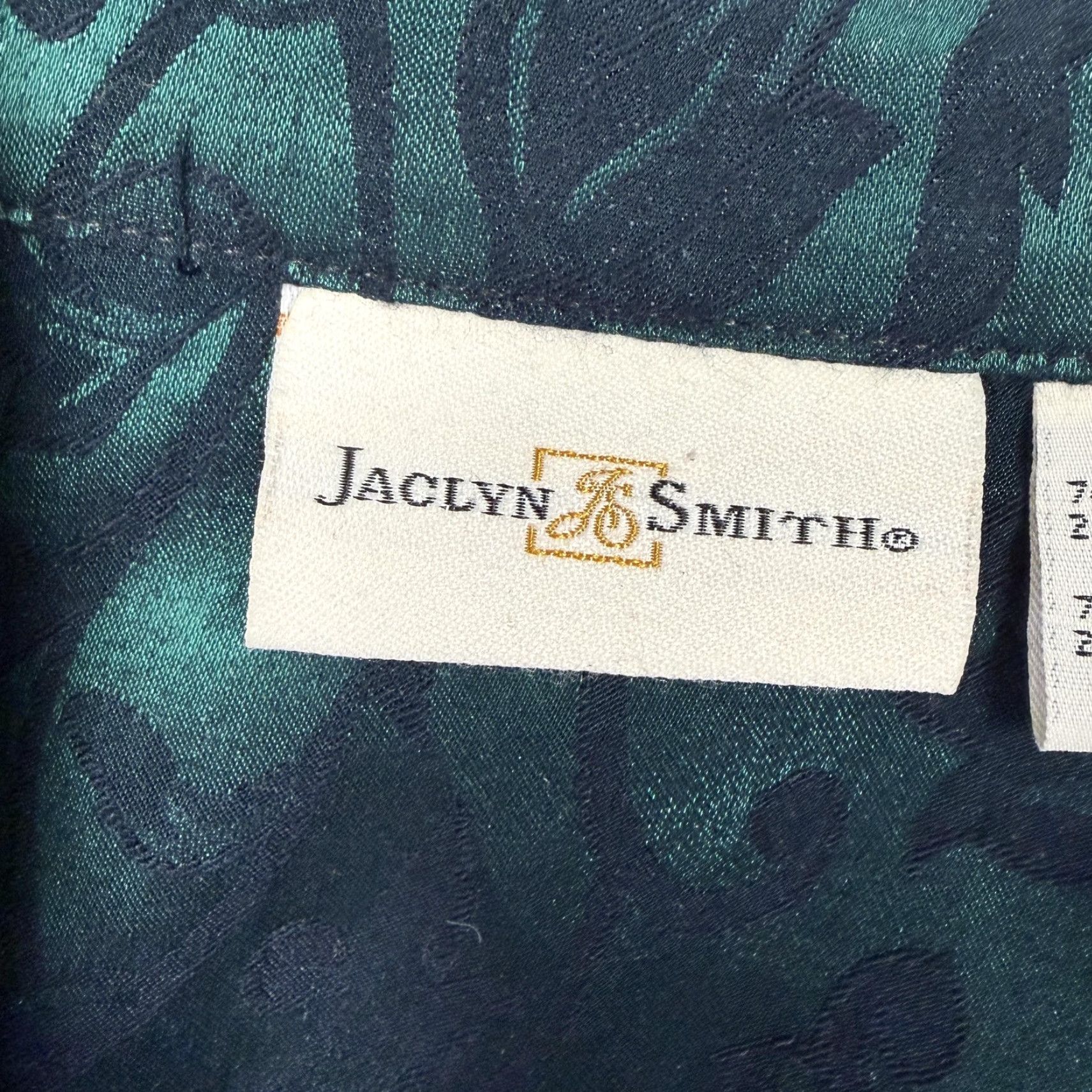 Vintage VINTAGE Jaclyn Smith Blouse Womens 16 Green Floral 90s Gothic Whimsigoth Dark Academia Shirt Size XXL / US 16-18 / IT 52-54 - 5 Thumbnail