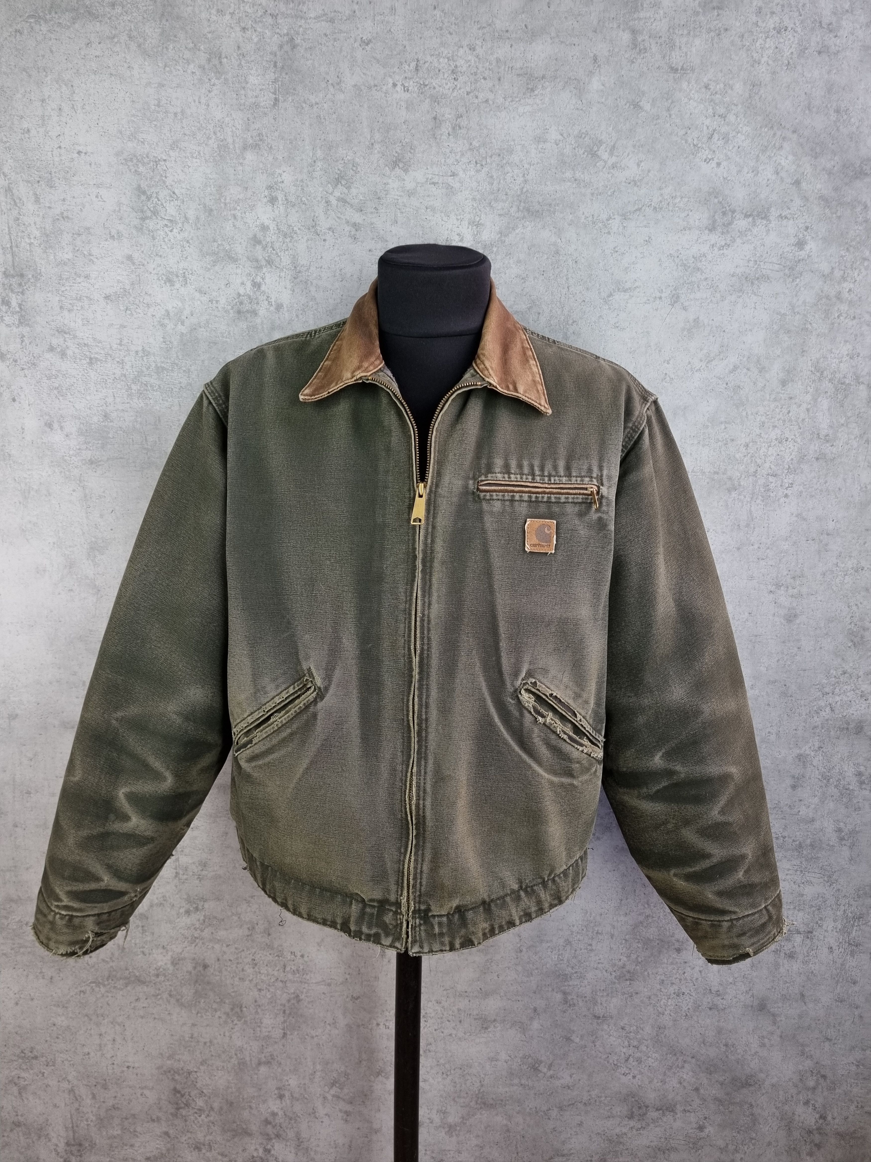 Carhartt Carhartt Distressed Ripped Faded Dirty Rare Jacket Size US XL / EU 56 / 4 - 23 Thumbnail