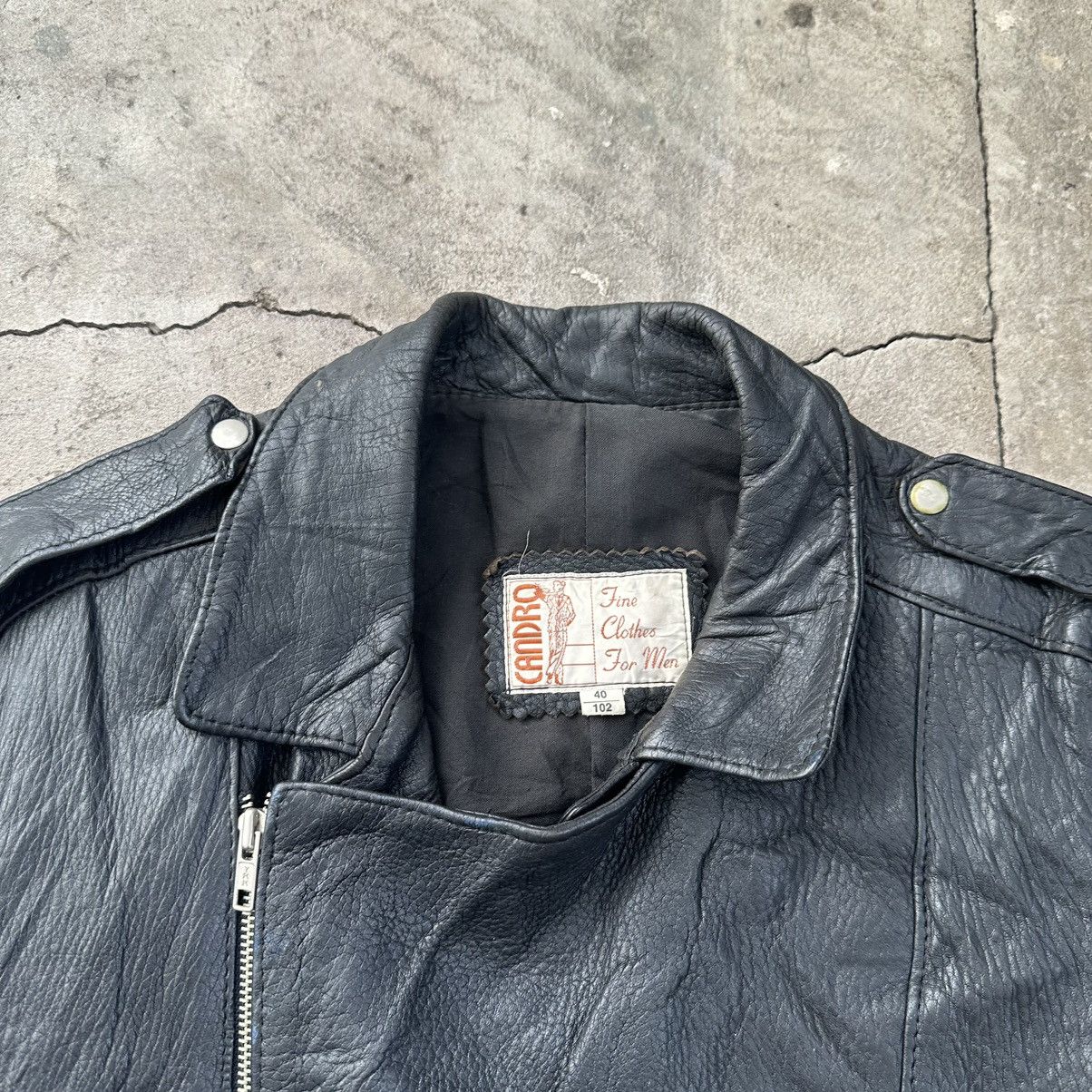 Other Vintage Leather moto biker Jacket y2k jacket Size US L / EU 52-54 / 3 - 4 Thumbnail