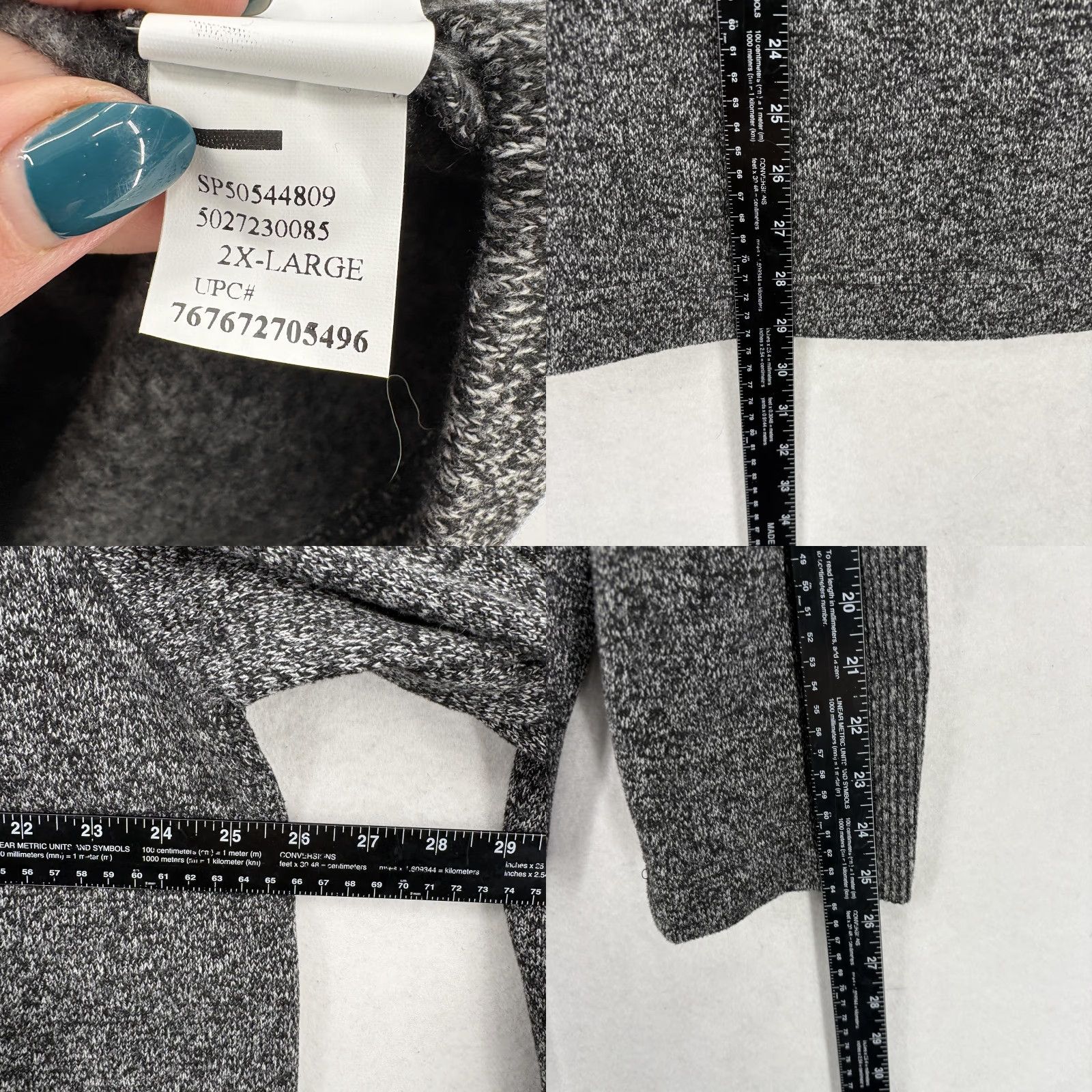 Van Heusen Van Heusen Sweater Mens 2XL Gray Mock Neck Knit Pullover Button NWT Regular Winter Casual Knitwear Mens Size US XXL / EU 58 / 5 - 8 Thumbnail