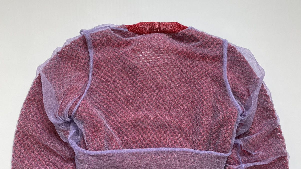 Comme des Garcons Cropped Double Layer Glitter Sweater Size S / US 4 / IT 40 - 21 Thumbnail