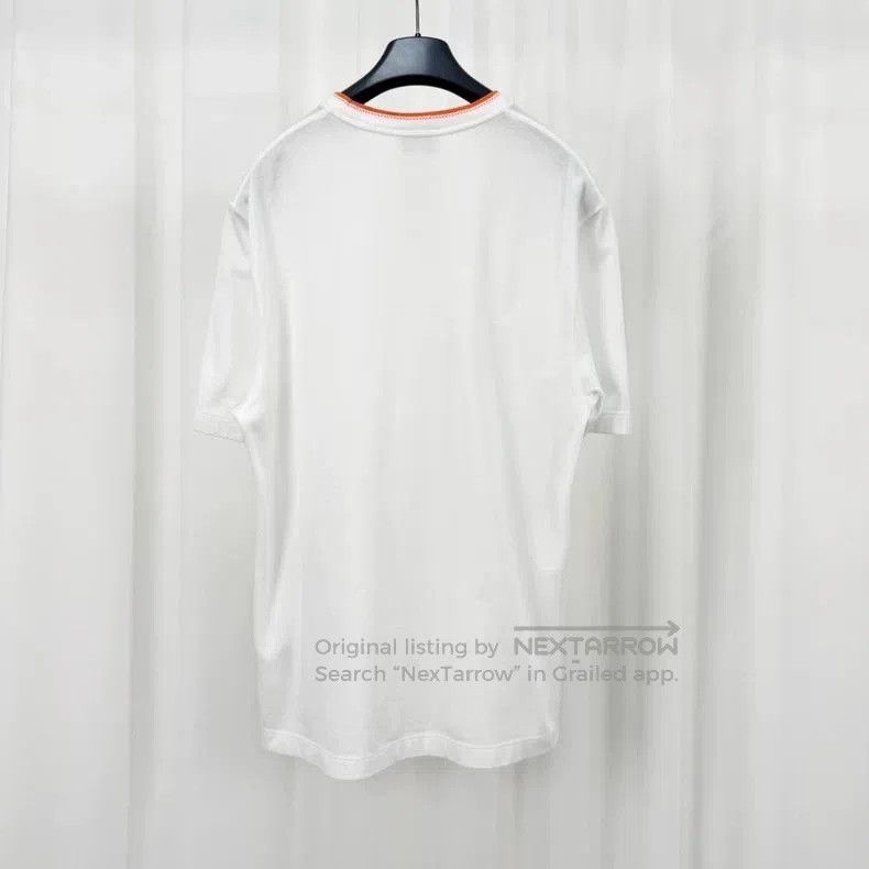 Hermes Hermes Orange Trim Embroidered Short Sleeve. Size US L / EU 52-54 / 3 - 2 Thumbnail