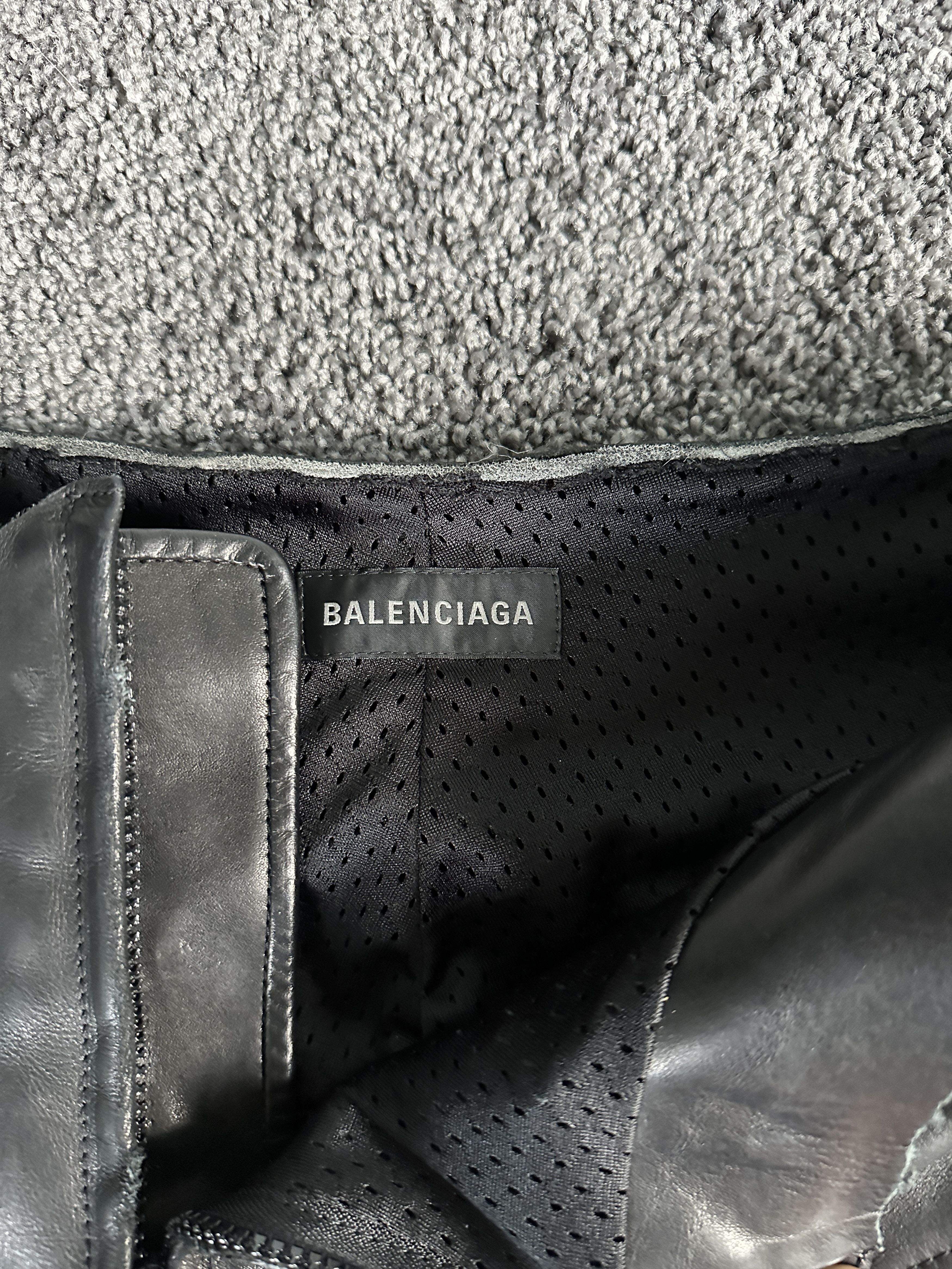 Balenciaga Balenciaga Black Low Waist Biker Leather Pants Size US 32 / EU 48 - 5 Thumbnail
