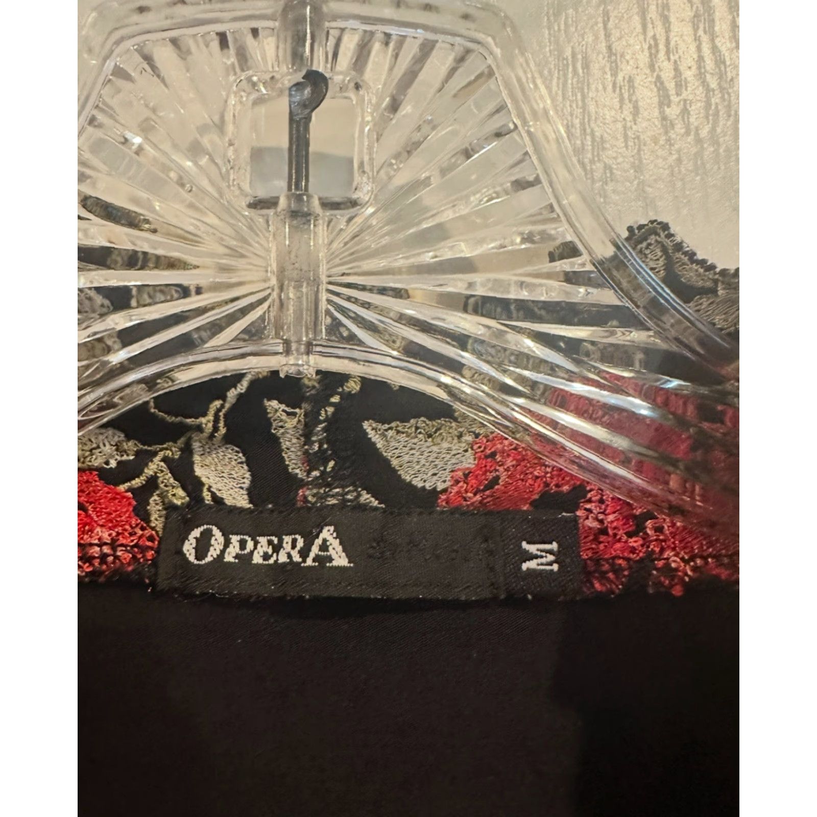 Vintage VINTAGE Opera Blouse Size M Black Floral Embroidered Women Medium Size M / US 6-8 / IT 42-44 - 2 Thumbnail