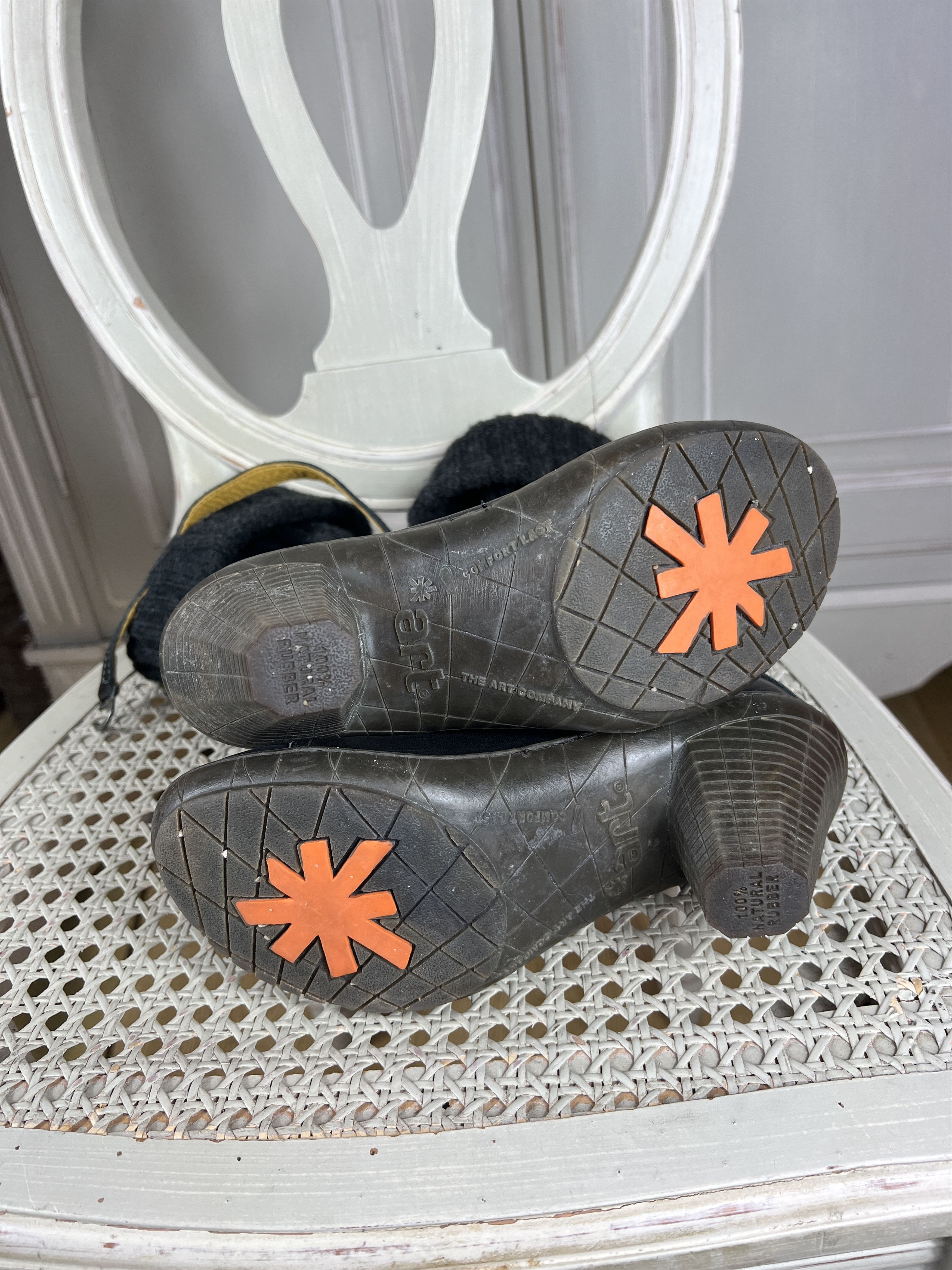 If Six Was Nine THE ART COMAPANY BOOTS WOOL LEATHER Size US 6 / IT 36 - 7 Thumbnail