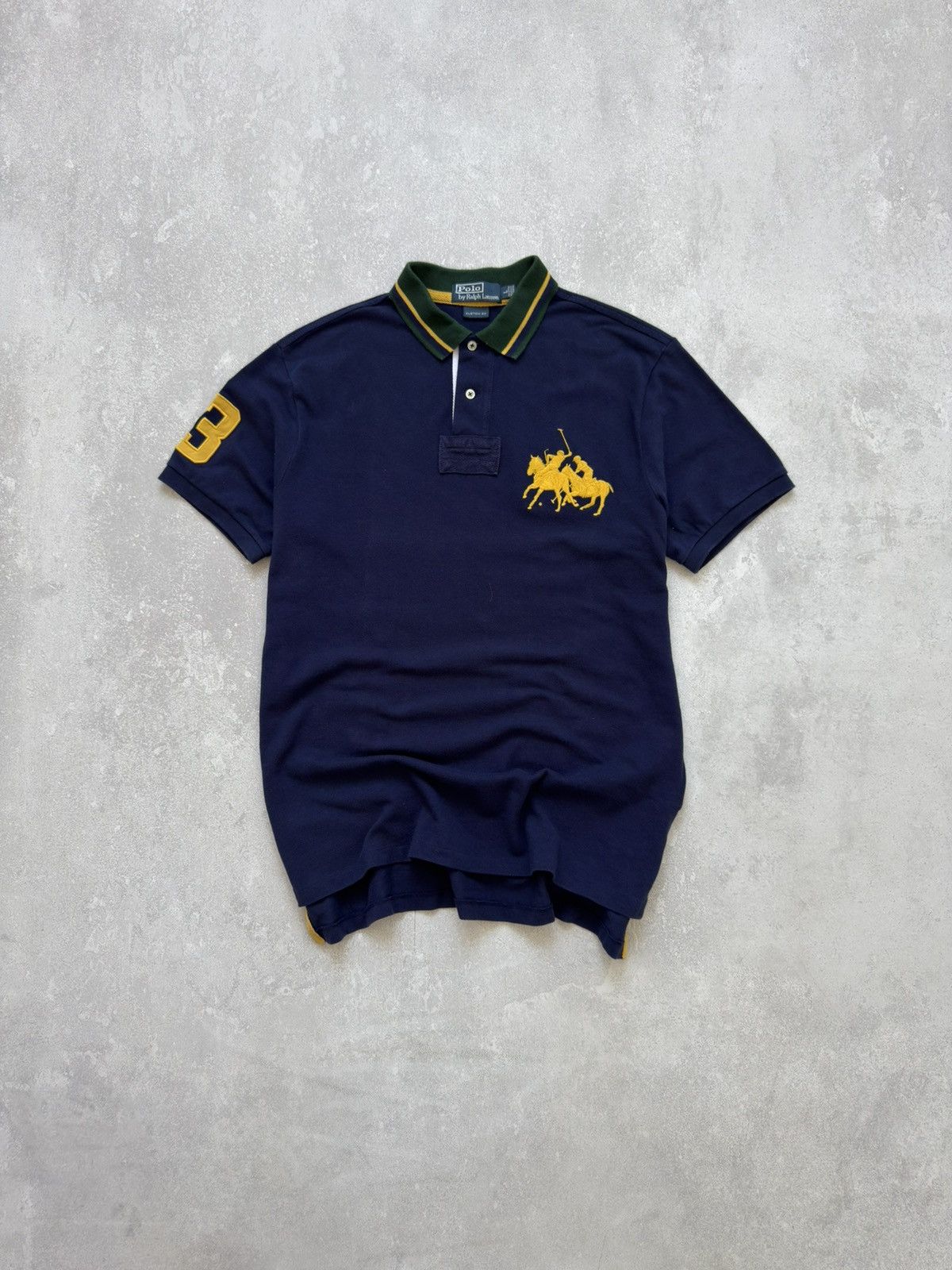 Polo Ralph Lauren Vintage Polo Ralph Lauren Big Pony Rugby Polos Shirt Navy Size US L / EU 52-54 / 3 - 1 Thumbnail
