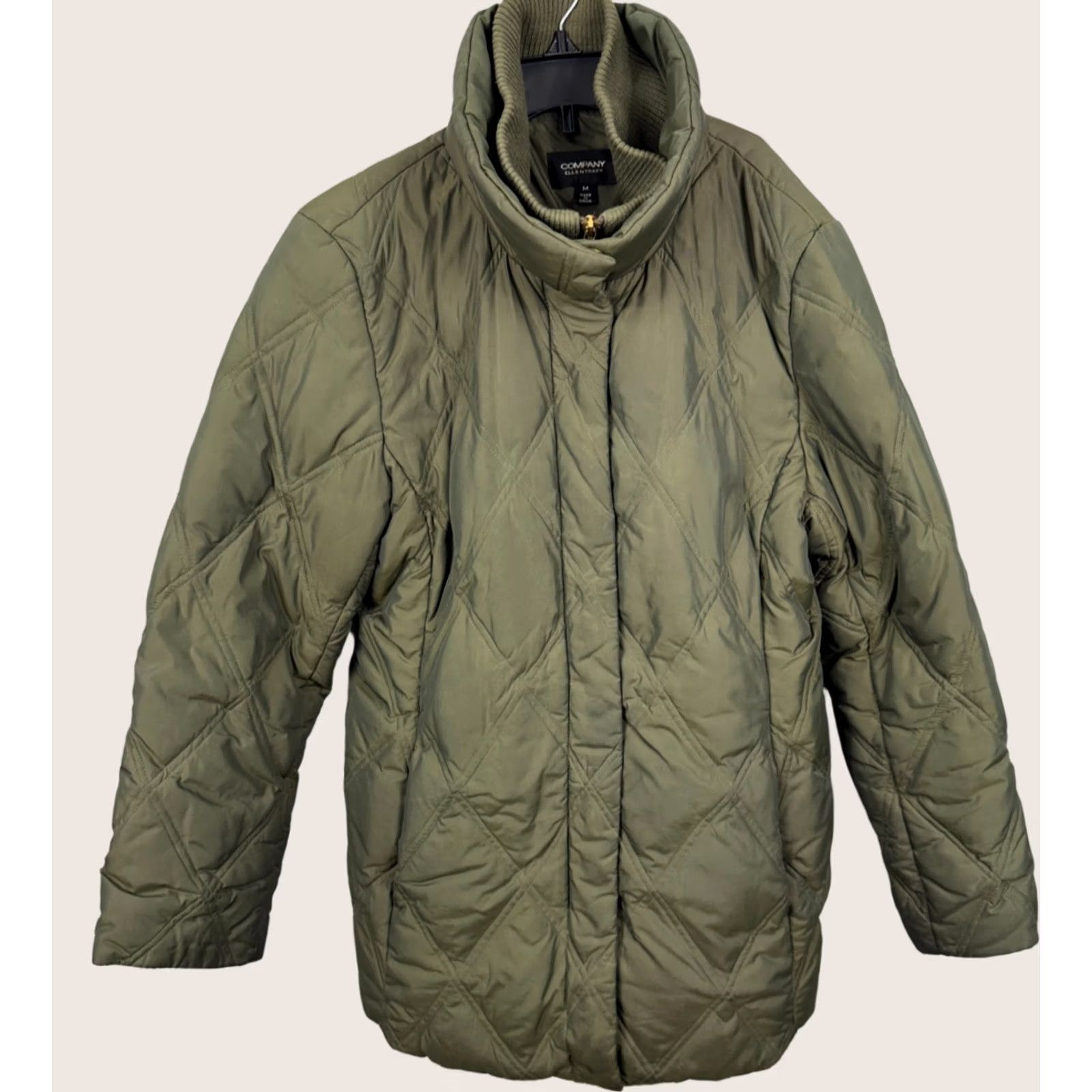 Ellen Tracy Ellen Tracy Company Puffer Coat Womens M Duck Down Green Full Zip Snap Button Size M / US 6-8 / IT 42-44 - 1 Thumbnail