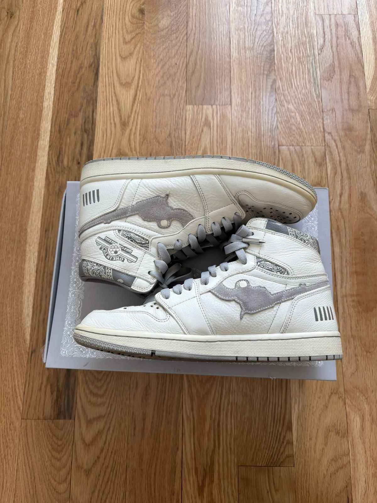 Fugazi Fugazi One In The Chamber Gunmetal Grey White High Top Sz 10 Size US 10 / EU 43 - 3 Thumbnail