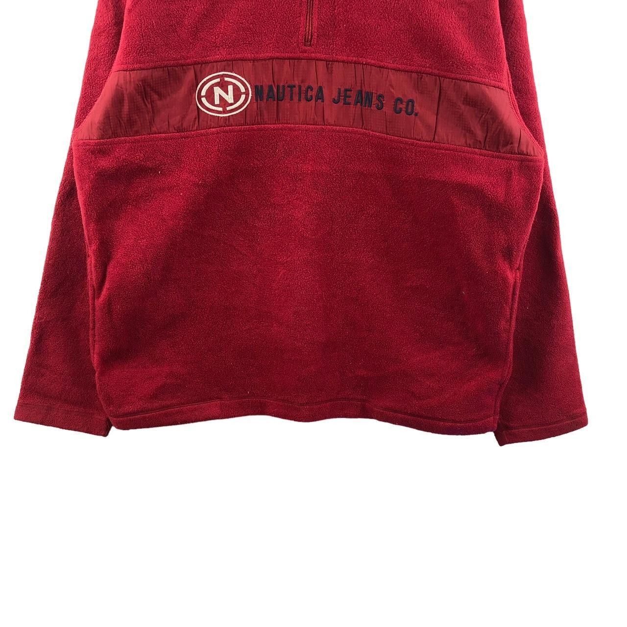 Nautica Vintage NAUTICA JEANS Center Logo Half Zipper Fleece Sweater Size US L / EU 52-54 / 3 - 4 Thumbnail