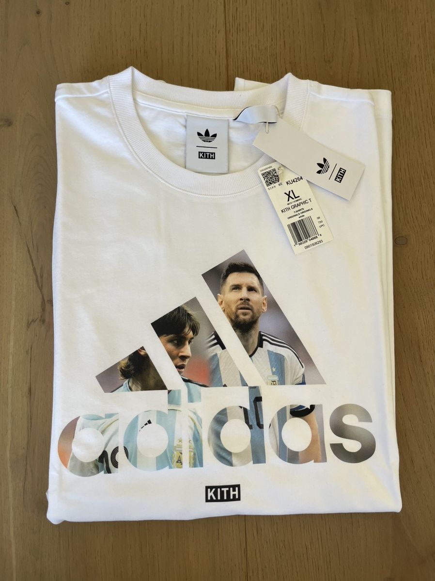 Kith Kith & Messi for adidas Football Graphic Tee Size US XL / EU 56 / 4 - 1 Thumbnail