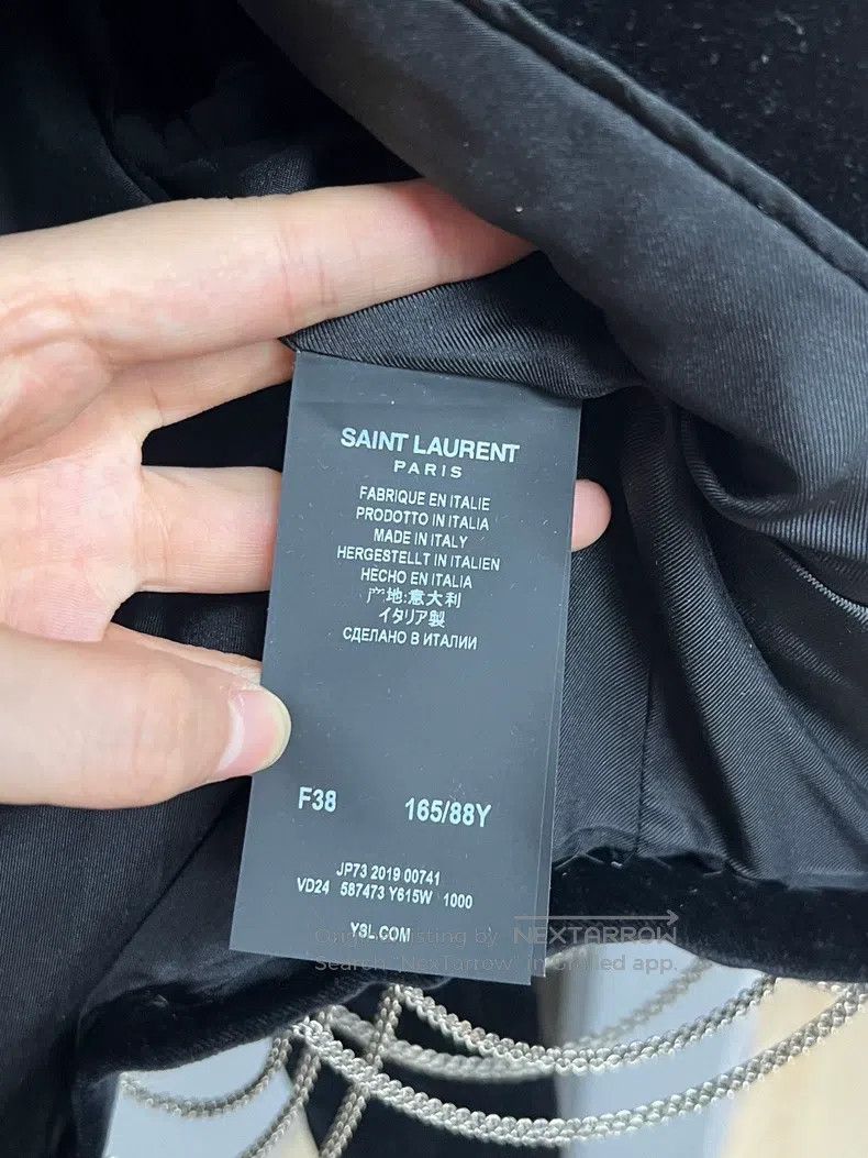 Saint Laurent Paris Saint Laurent Paris Chain Embellished Short Blazer Size XS / US 0-2 / IT 36-38 - 5 Thumbnail