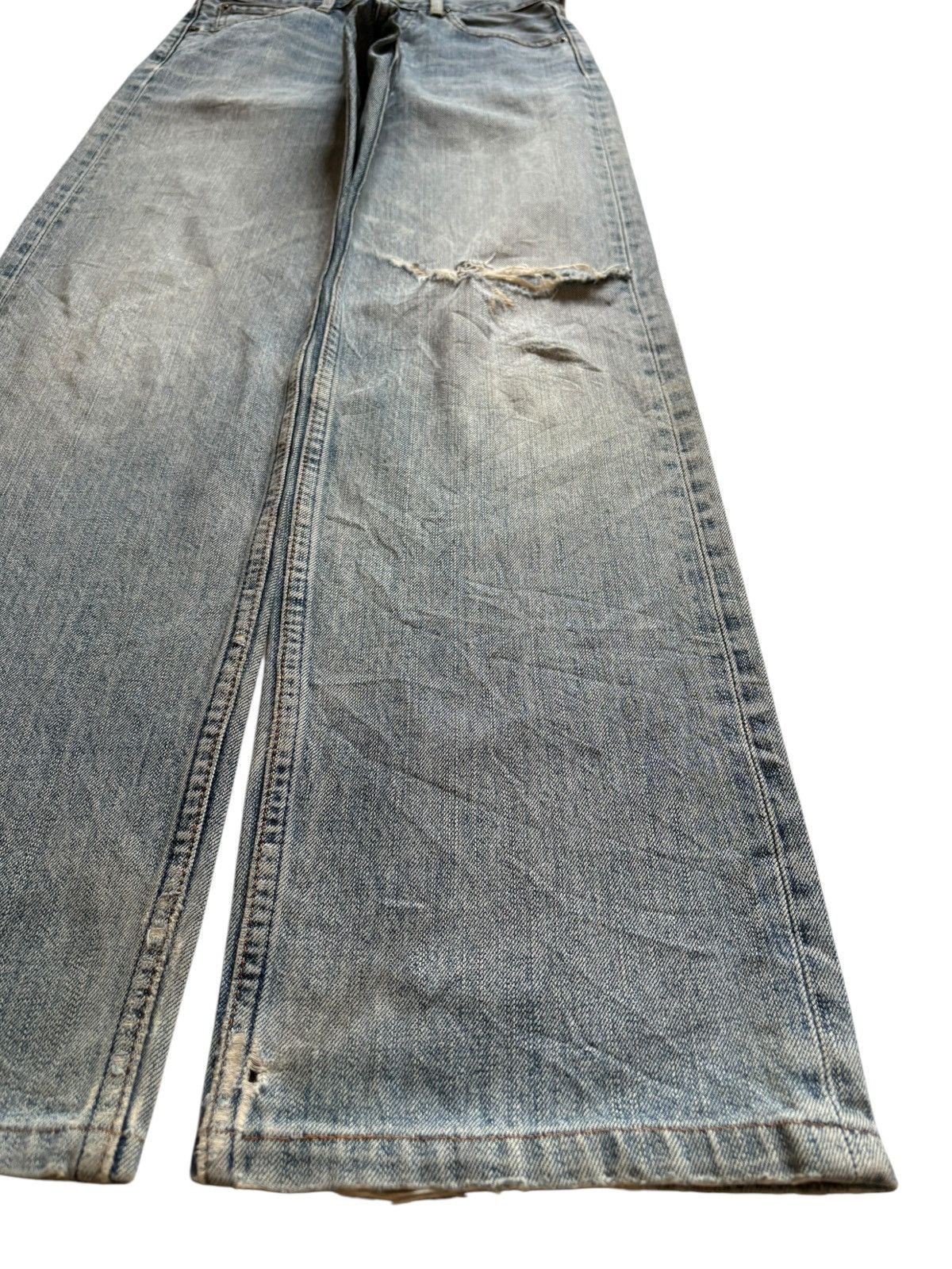 Levi's Vintage 90s Levis 503 Faded Wash Distress Rip Baggy Jeans Size US 28 / EU 44 - 7 Thumbnail