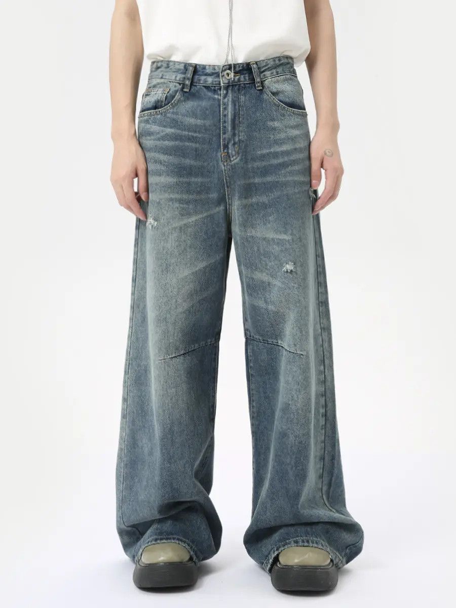 Japanese Brand Retro loose high street jeans Size US 32 / EU 48 - 3 Thumbnail